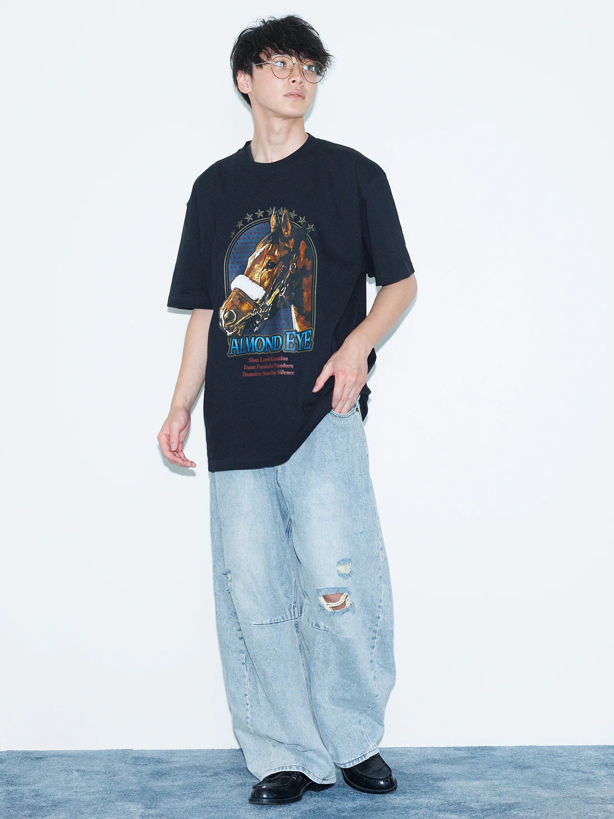 アーモンドアイ･ポートレートTシャツ - Image 3