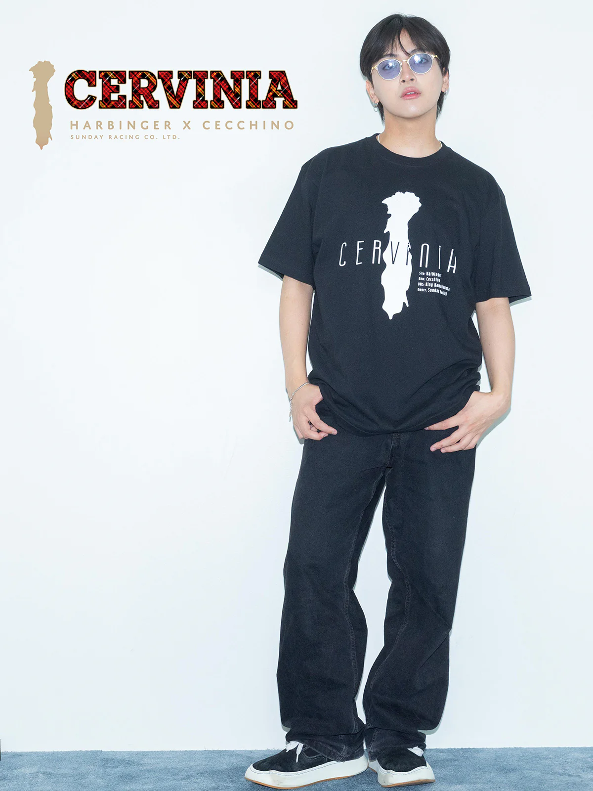 チェルヴィニア・Tシャツ(黒)