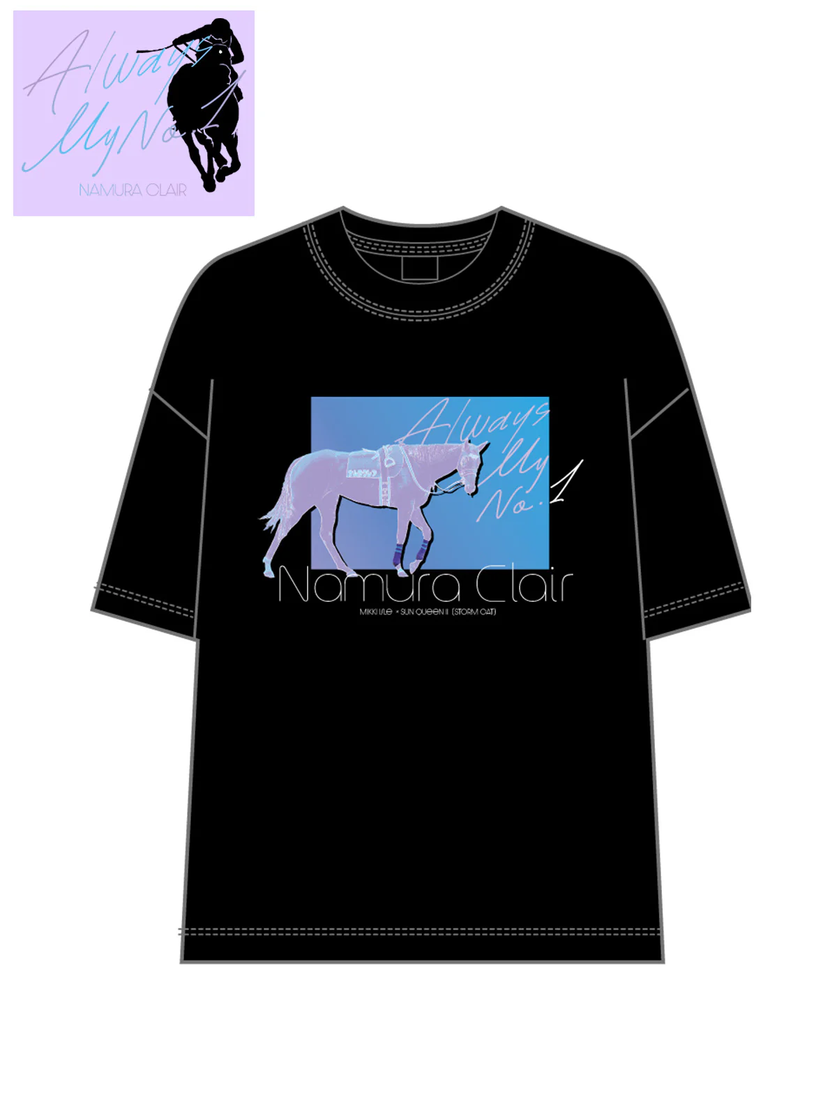 ナムラクレア･Tシャツ(黒) - Image 4