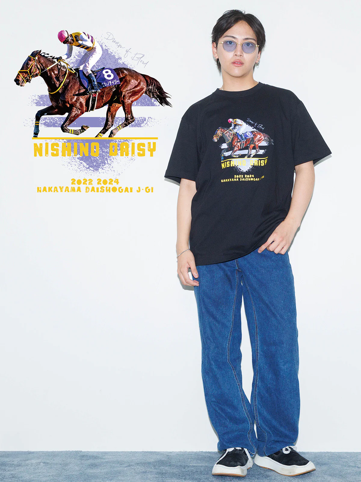 ニシノデイジー・Tシャツ(黒)