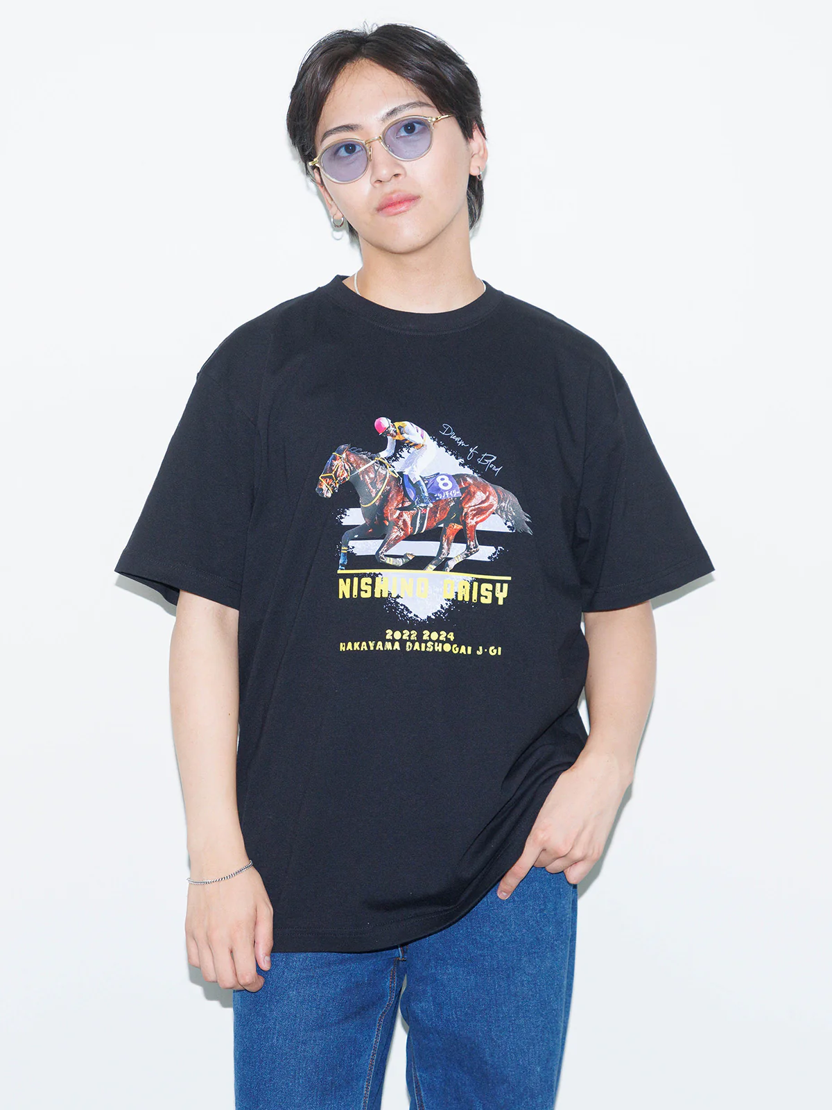 ニシノデイジー・Tシャツ(黒) - Image 2
