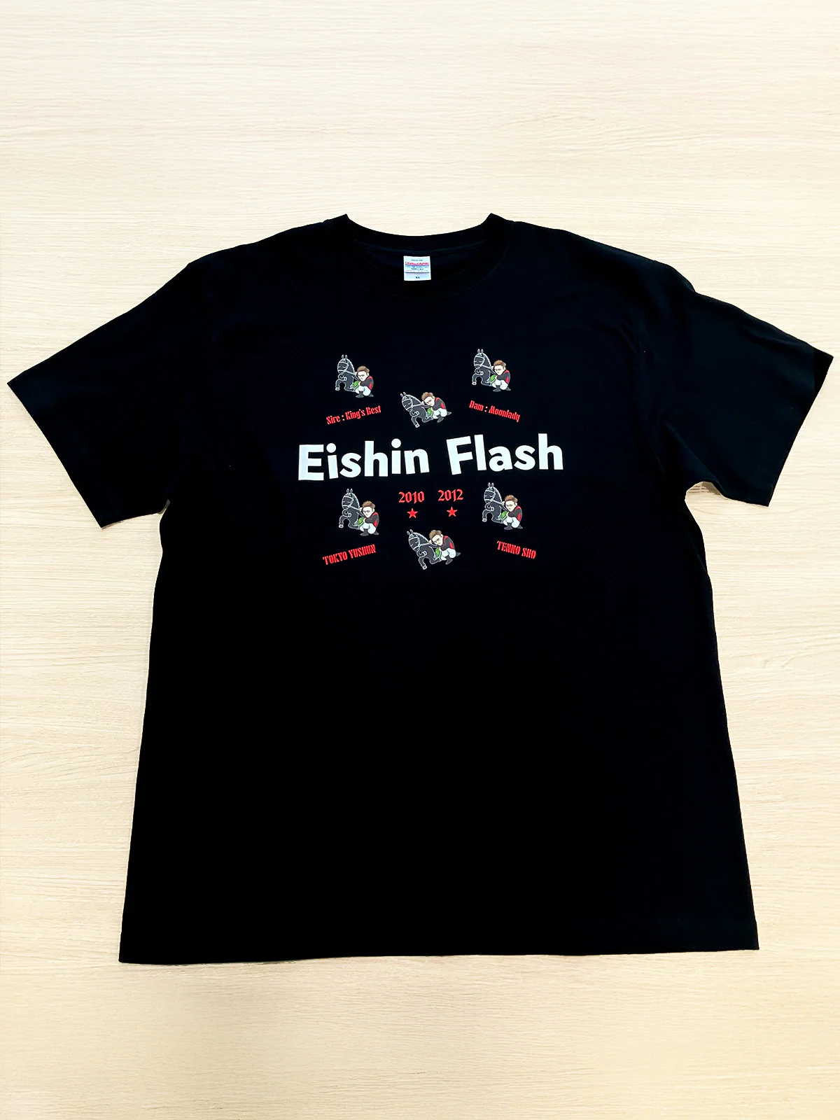 エイシンフラッシュ・TシャツA(黒) - Image 4