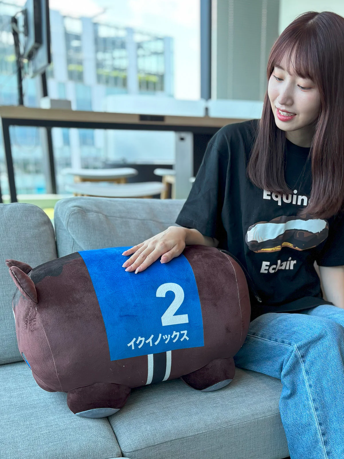 イクイノックス・もちもちぬいぐるみクッション - Image 6