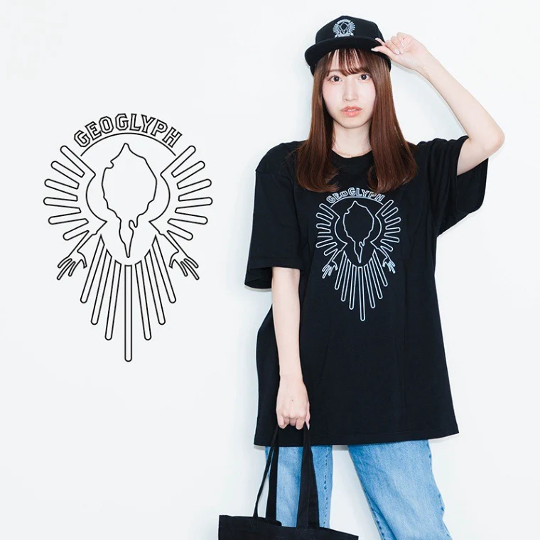 ジオグリフ・Tシャツ(黒)