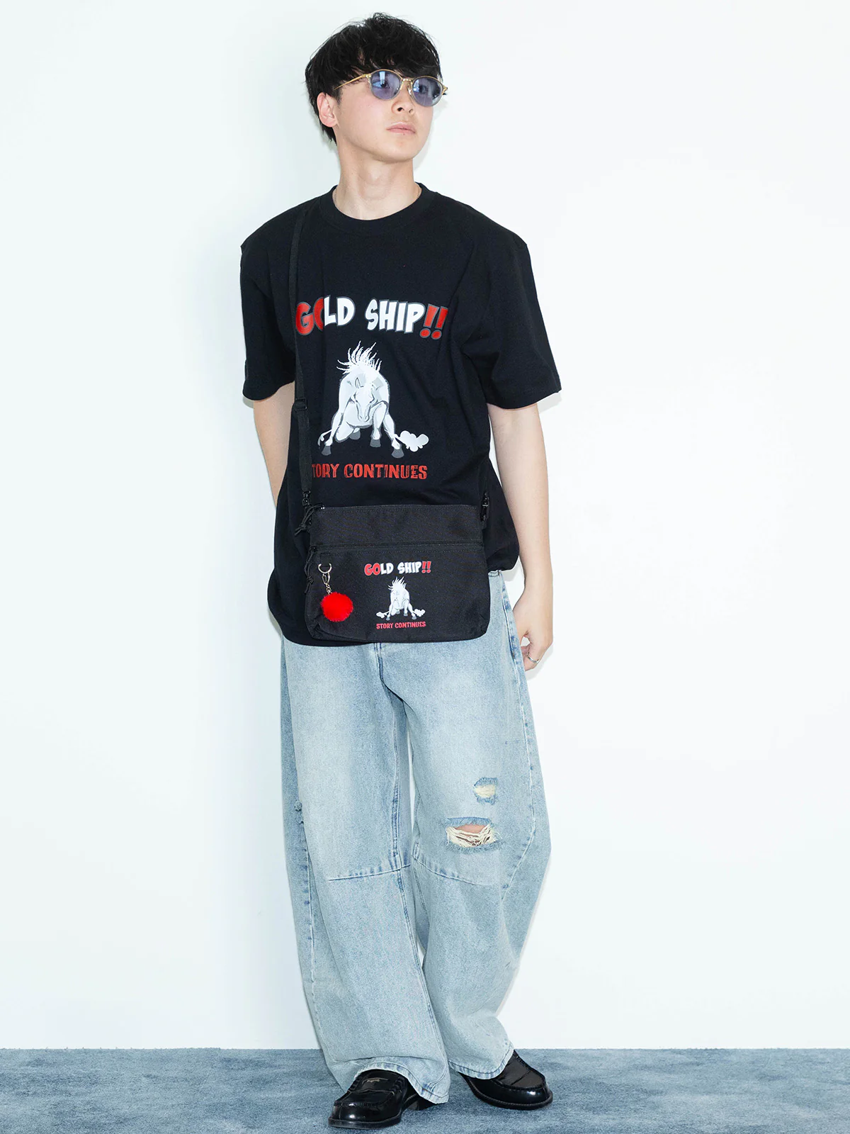 ゴールドシップ・TシャツB(黒) - Image 2