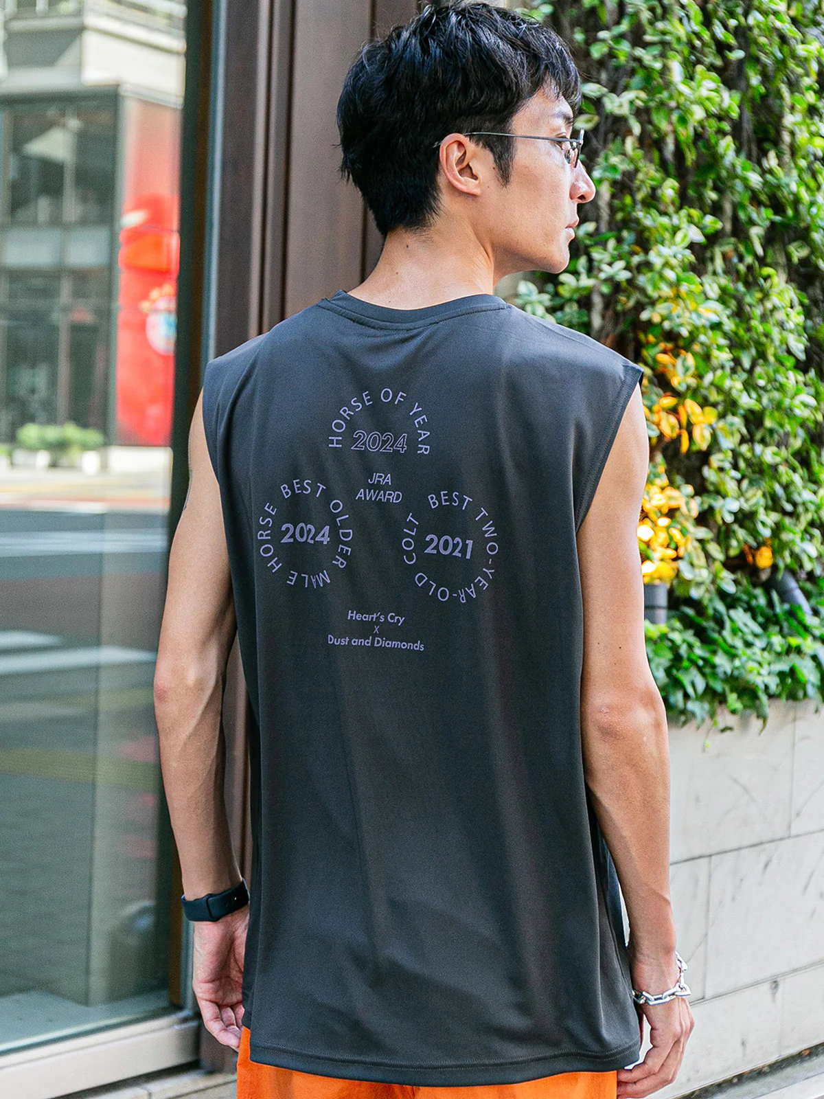 【HORSE GOODS net】ドウデュース・ノースリーブTシャツ(グレー) - Image 3