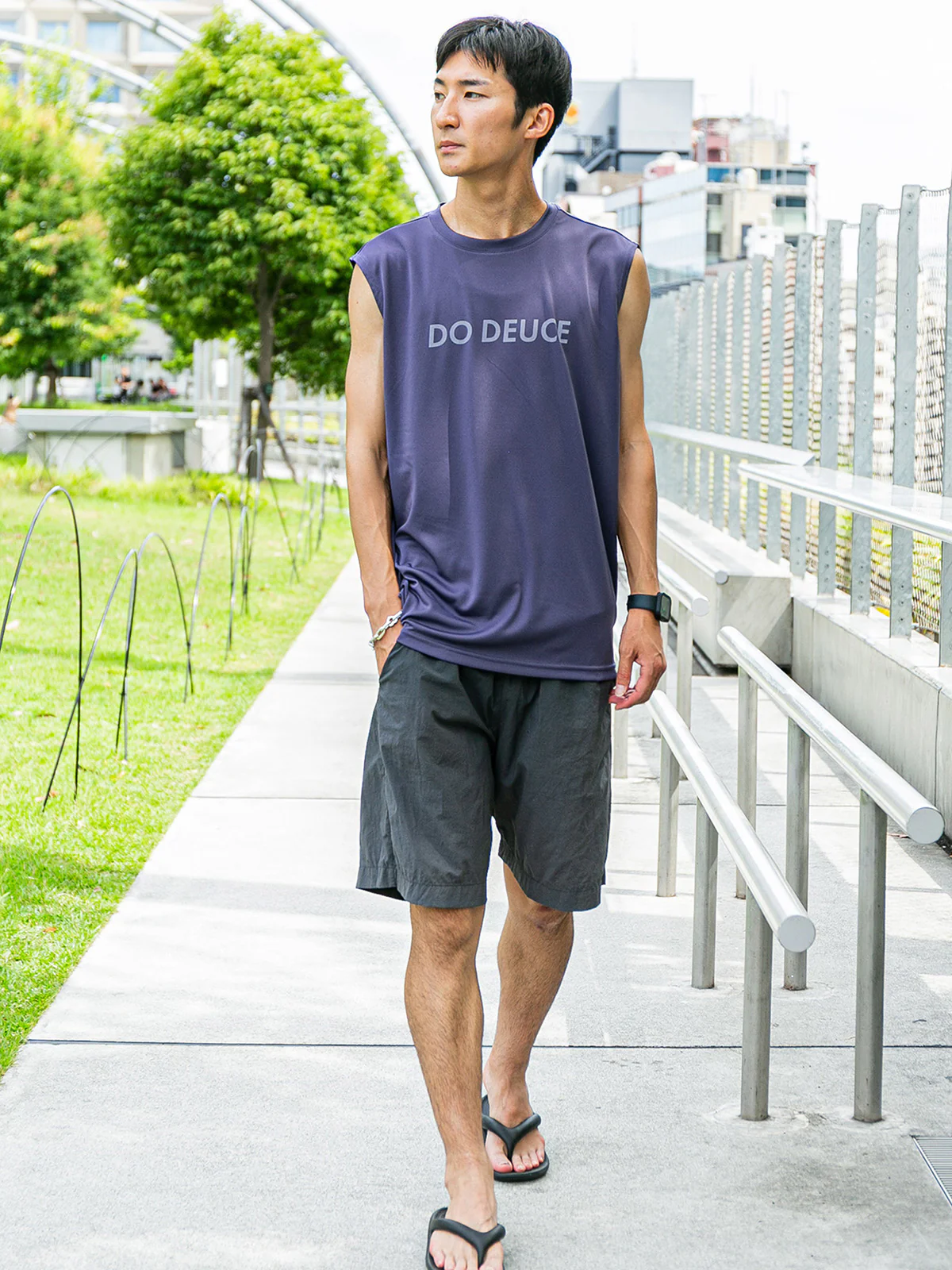 【HORSE GOODS net】ドウデュース・ノースリーブTシャツ(紫) - Image 3