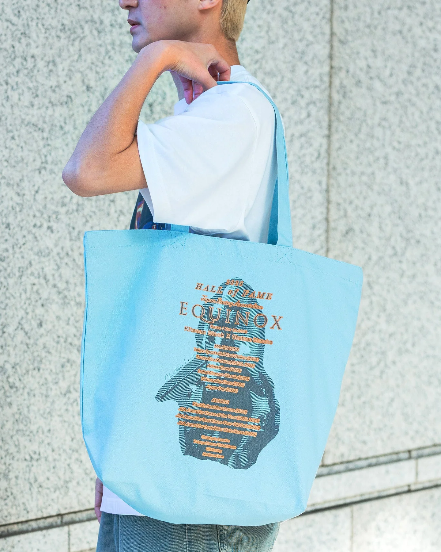 【HORSE GOODS net】イクイノックス顕彰馬選定記念 トートバッグ(青)