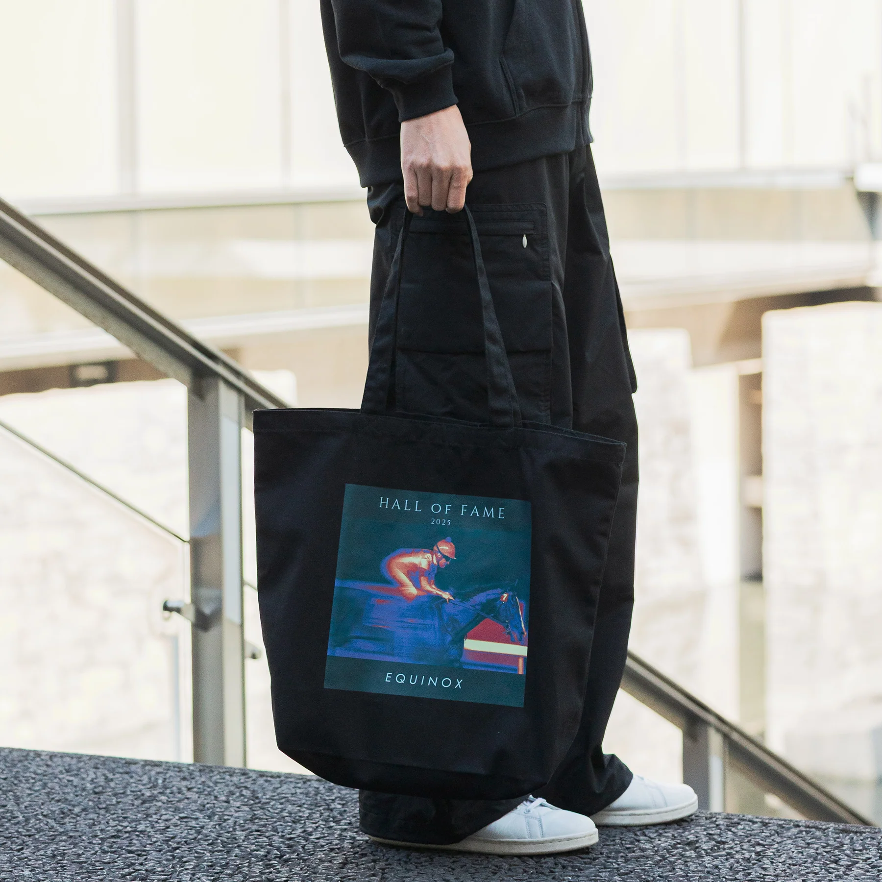 【HORSE GOODS net】イクイノックス顕彰馬選定記念 トートバッグ(黒) - Image 2