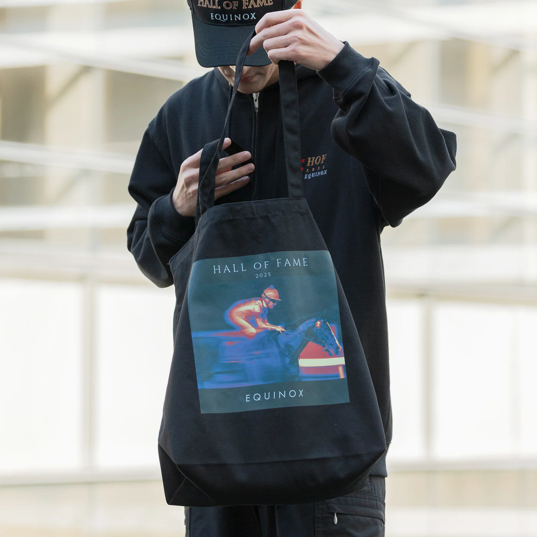 【HORSE GOODS net】イクイノックス顕彰馬選定記念 トートバッグ(黒) - Image 3