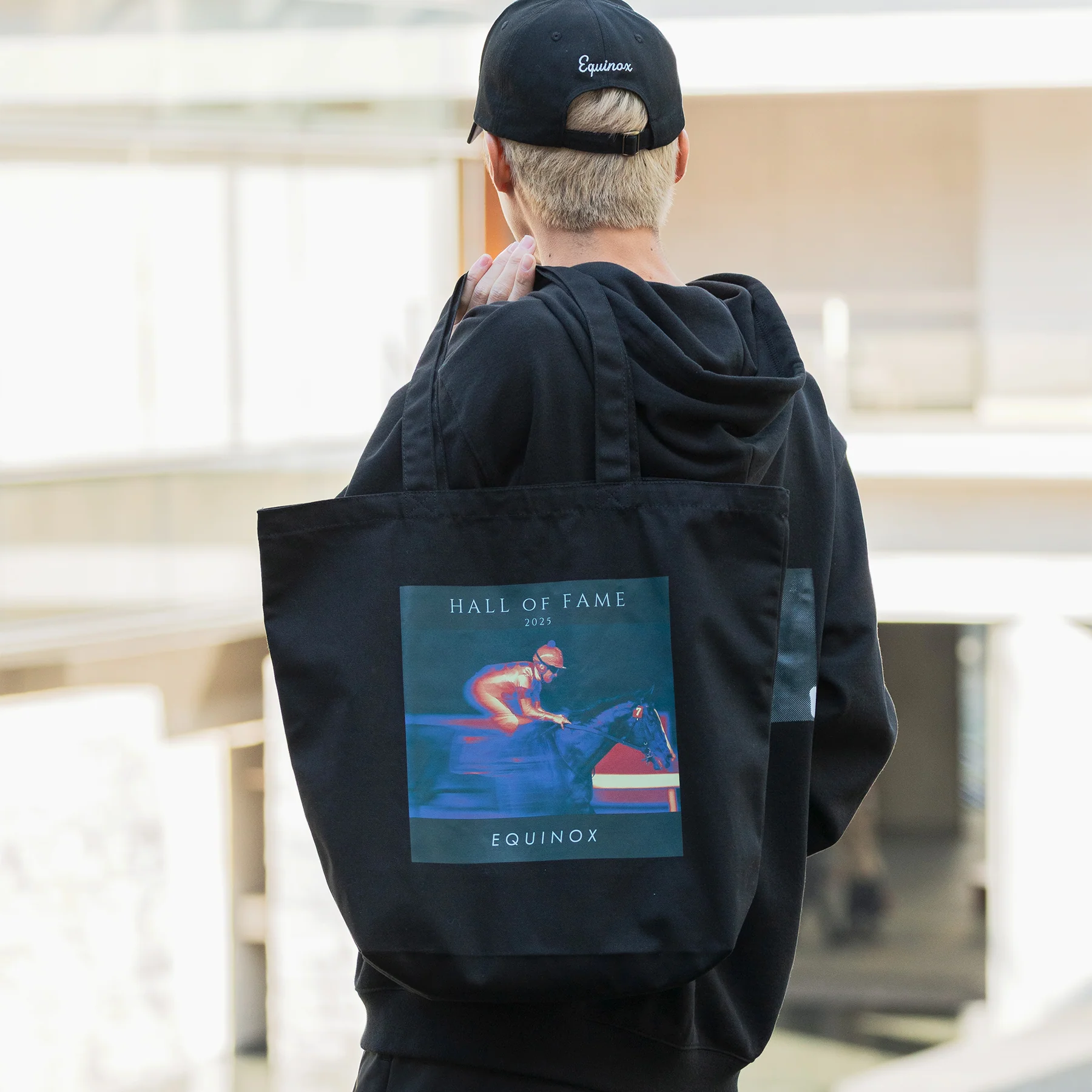 【HORSE GOODS net】イクイノックス顕彰馬選定記念 トートバッグ(黒) - Image 4