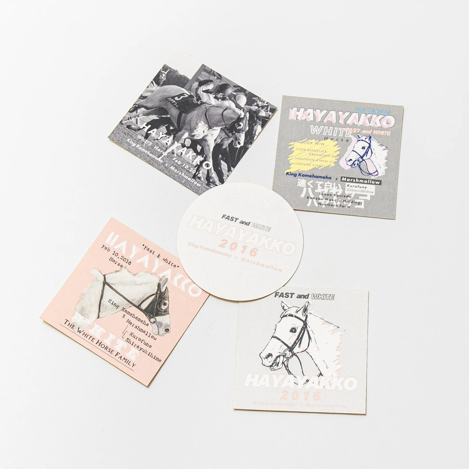 【HORSE GOODS net】ハヤヤッコ・デザインステッカー (5枚組) - Image 2