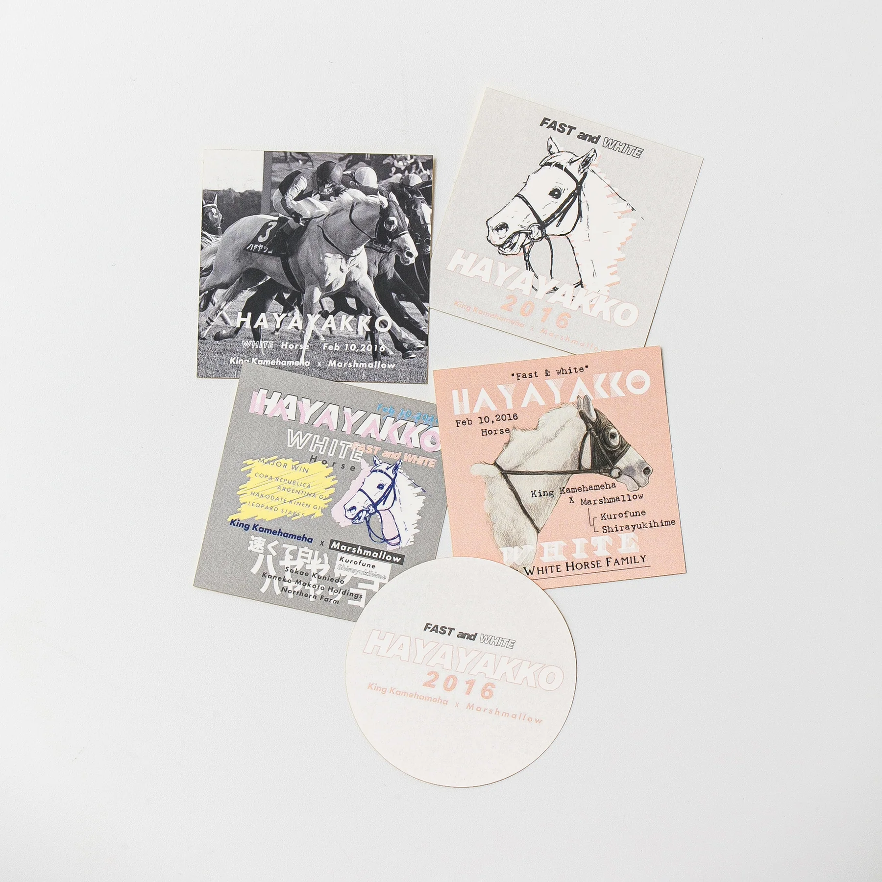【HORSE GOODS net】ハヤヤッコ・デザインステッカー (5枚組) - Image 3
