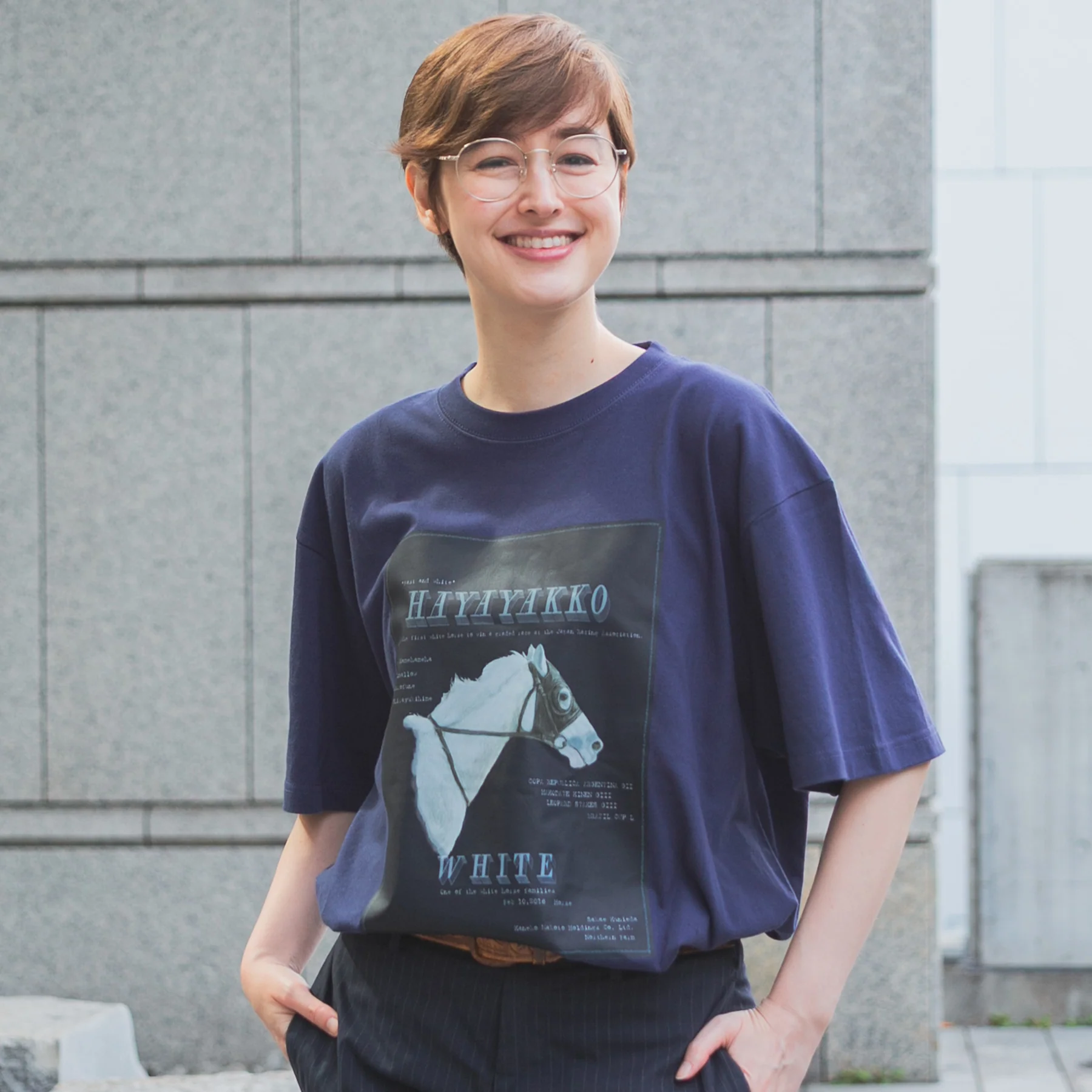 【HORSE GOODS net】ハヤヤッコ・TシャツA(ネイビー) - Image 3