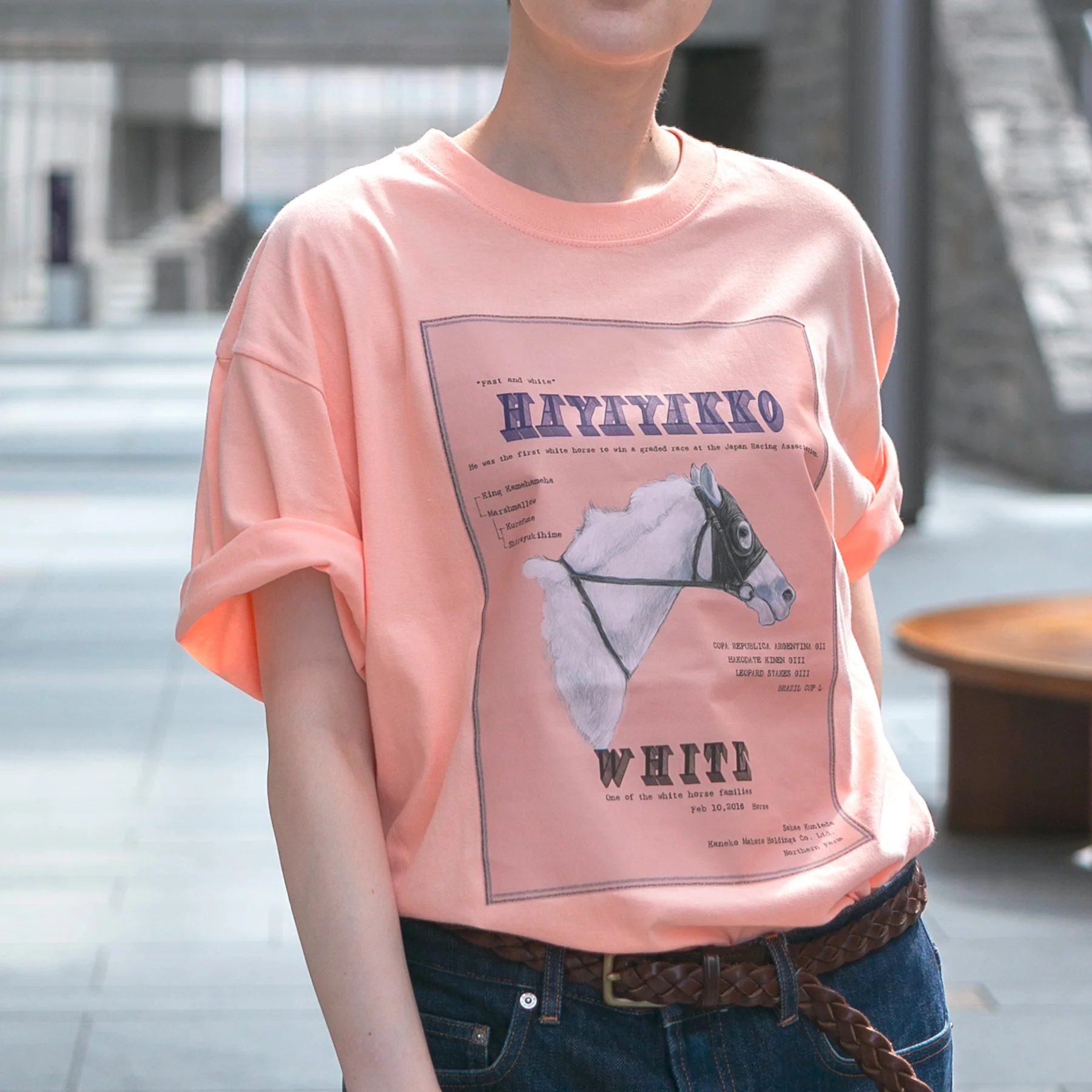 【HORSE GOODS net】ハヤヤッコ・TシャツA(ピンク) - Image 2