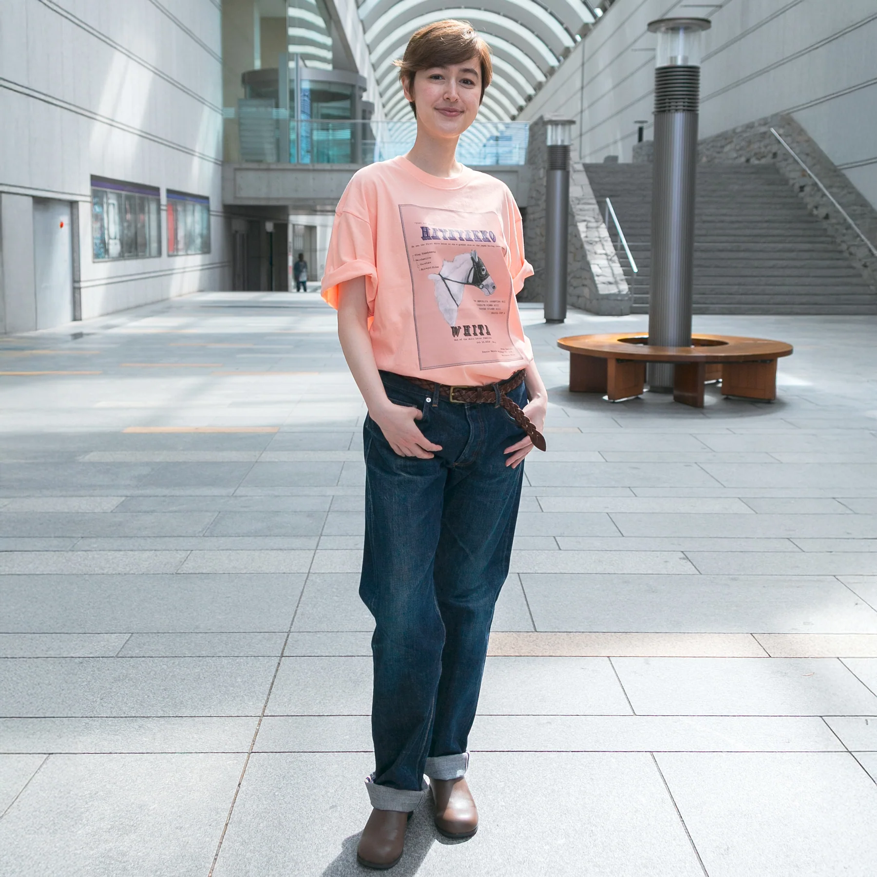 【HORSE GOODS net】ハヤヤッコ・TシャツA(ピンク) - Image 5