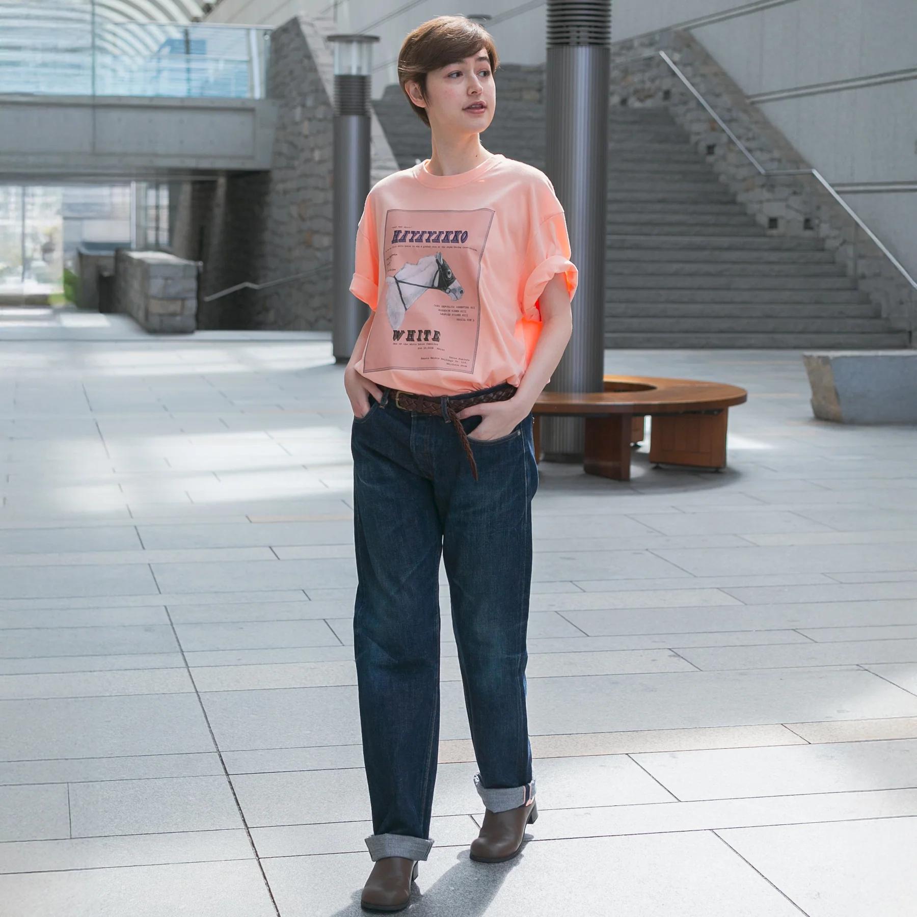 【HORSE GOODS net】ハヤヤッコ・TシャツA(ピンク) - Image 6