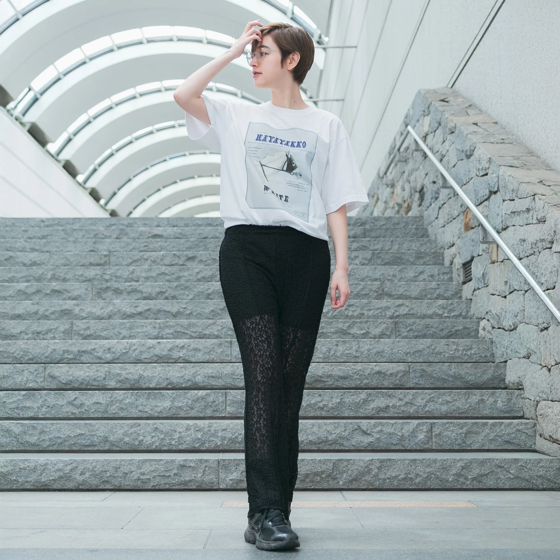 【HORSE GOODS net】ハヤヤッコ・TシャツA(白) - Image 3
