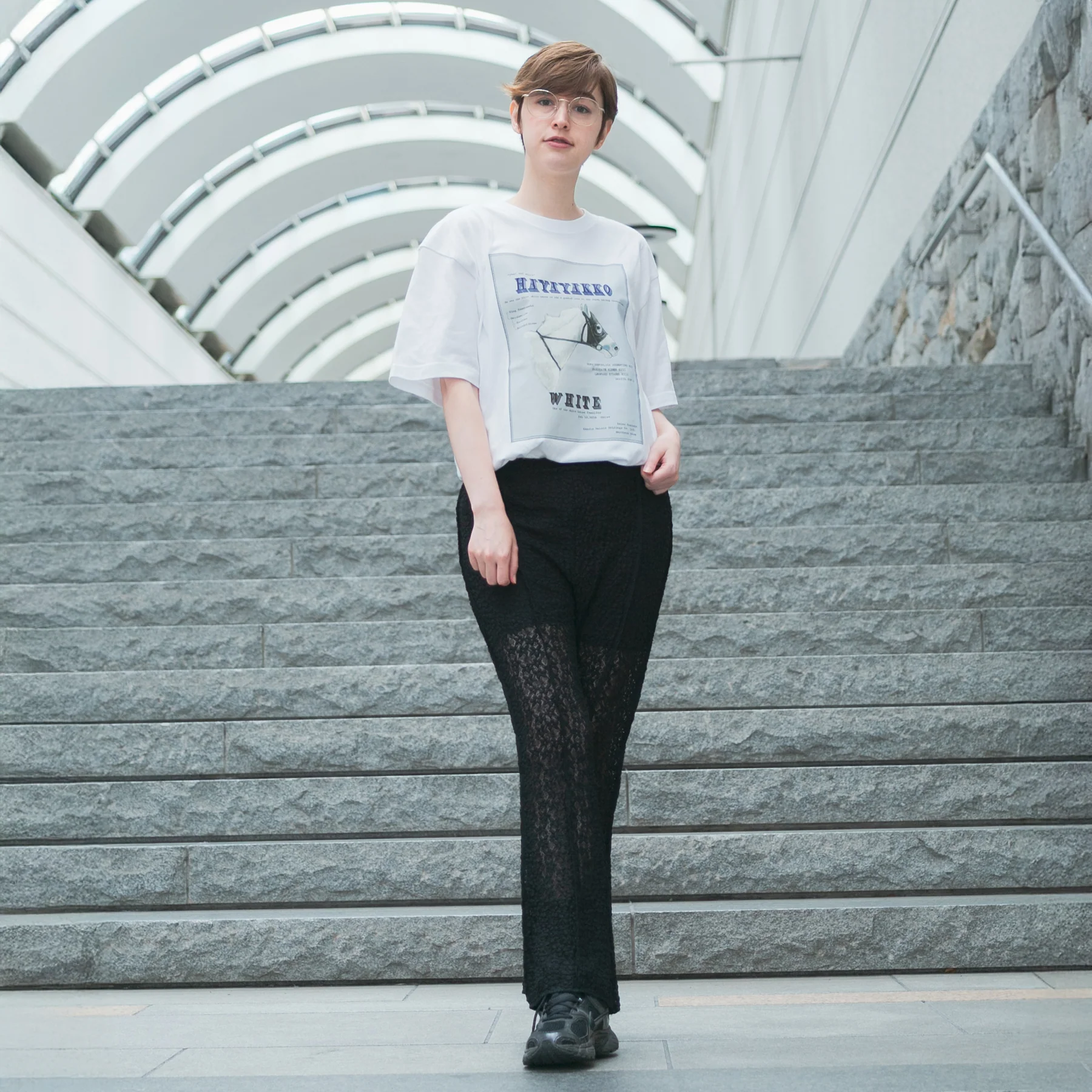 【HORSE GOODS net】ハヤヤッコ・TシャツA(白) - Image 4