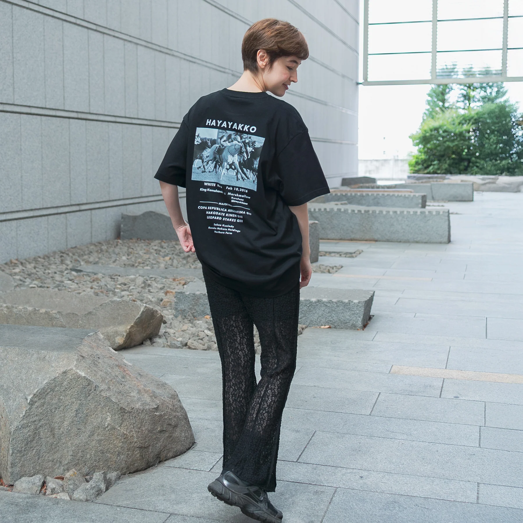 【HORSE GOODS net】ハヤヤッコ・TシャツC(黒) - Image 4