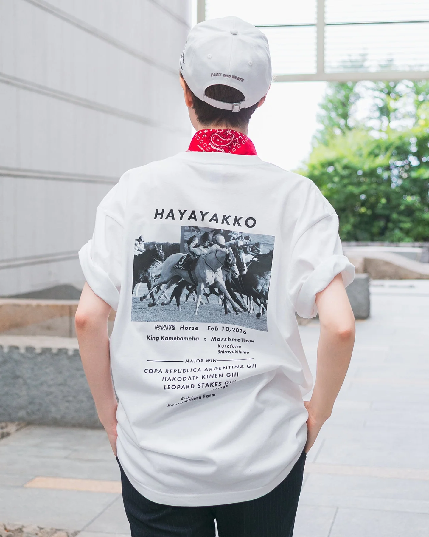【HORSE GOODS net】ハヤヤッコ・TシャツC(白)