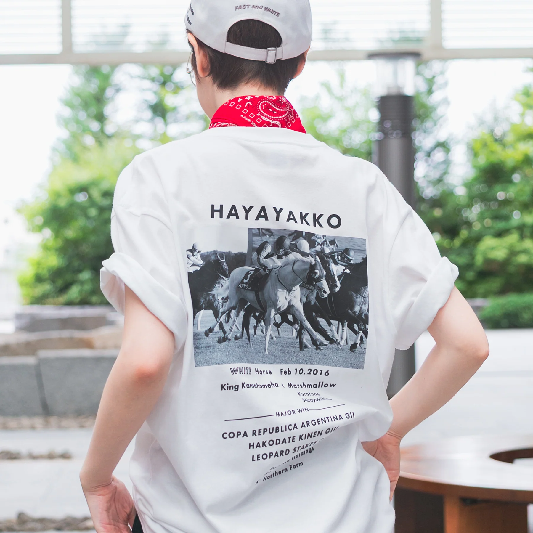 【HORSE GOODS net】ハヤヤッコ・TシャツC(白) - Image 3