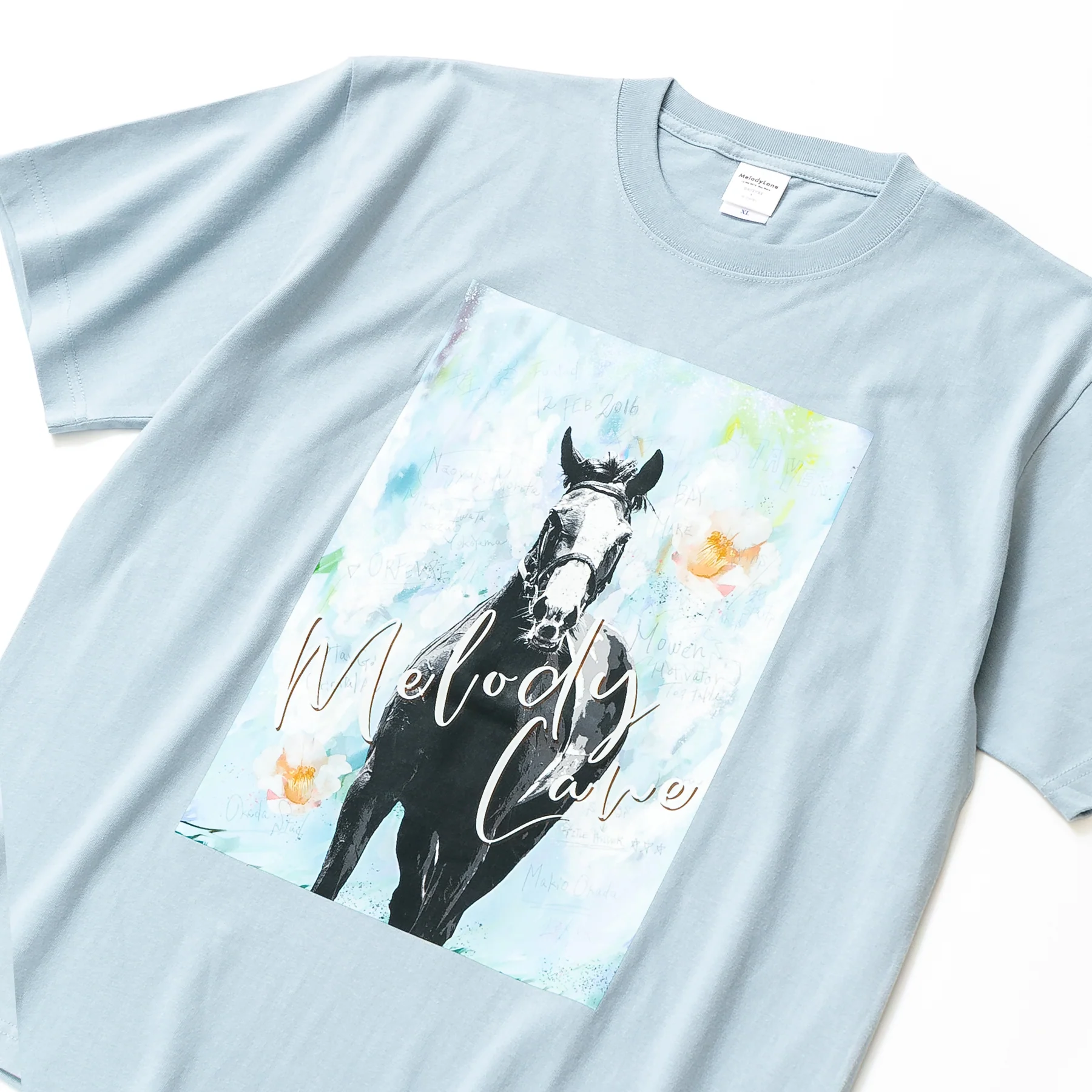 【HORSE GOODS net】メロディーレーン・TシャツA(青) - Image 4