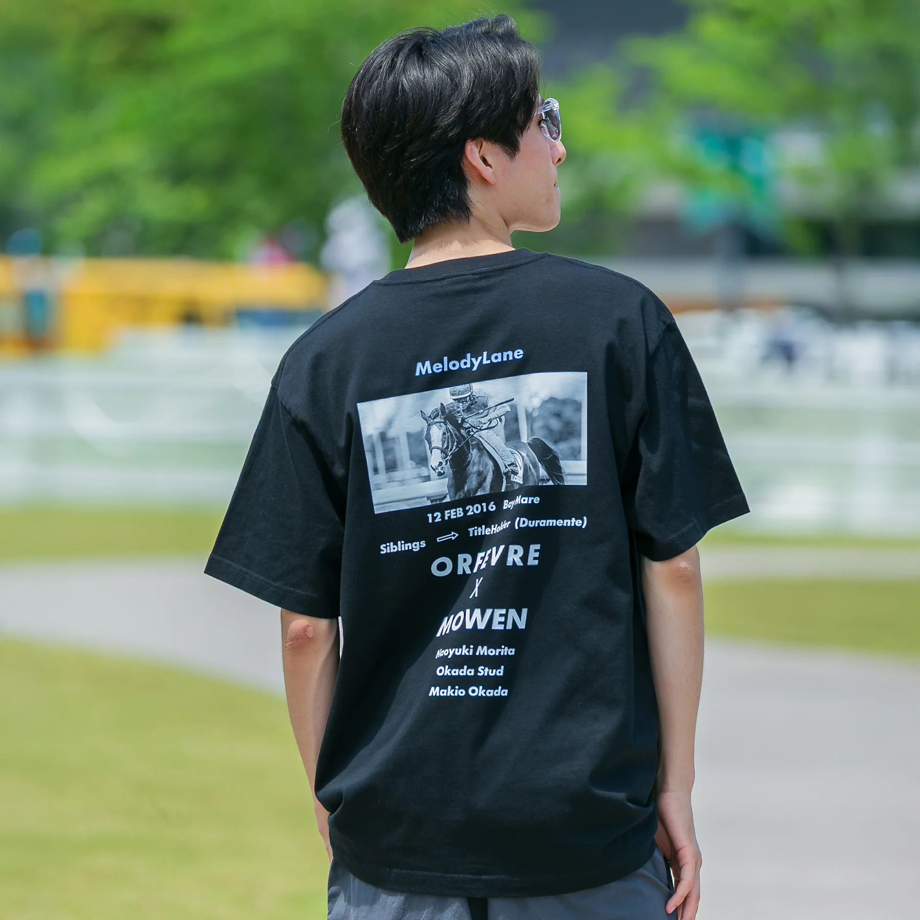 【HORSE GOODS net】メロディーレーン・TシャツC(黒) - Image 3