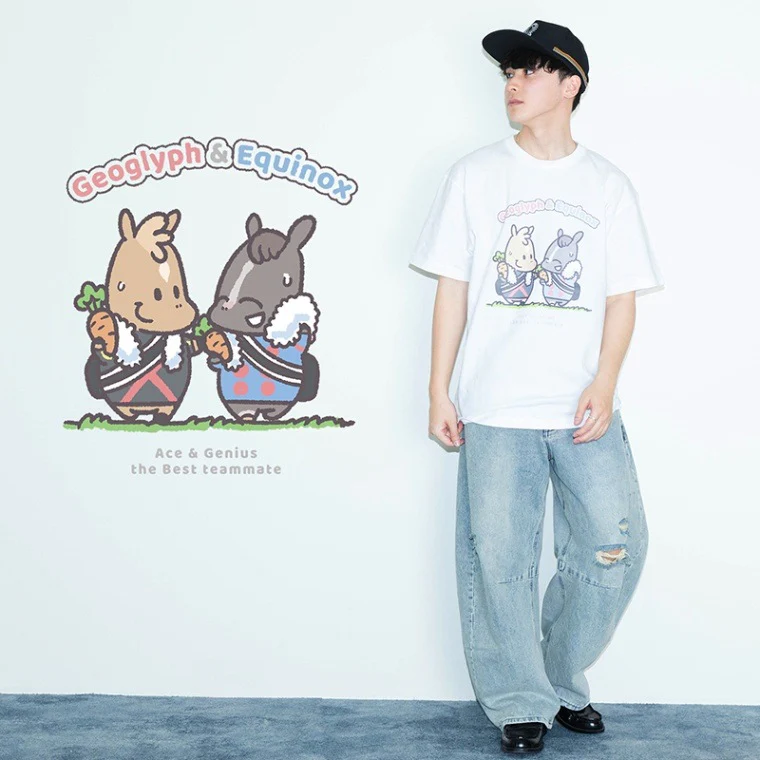 イクイノックス&ジオグリフ・Tシャツ(白)