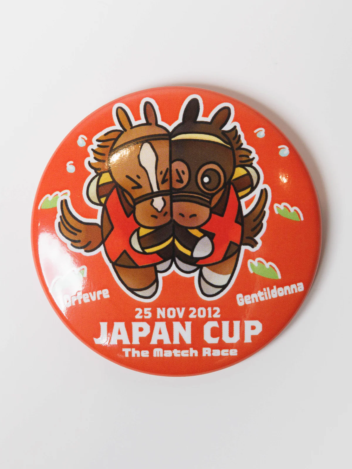 ジェンティルドンナvsオルフェーヴル･缶バッジ