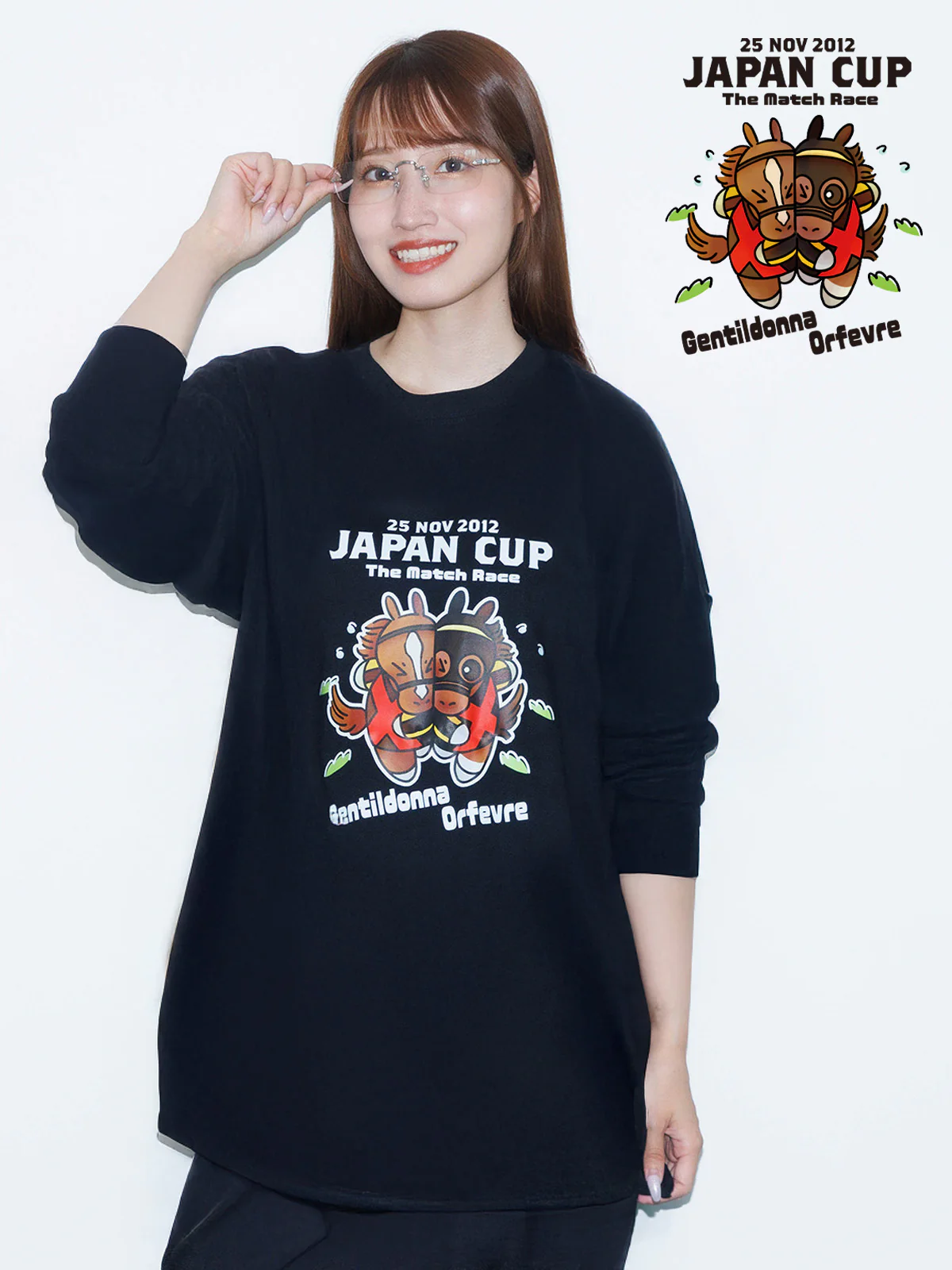 ジェンティルドンナvsオルフェーヴル・ロングTシャツ(黒)