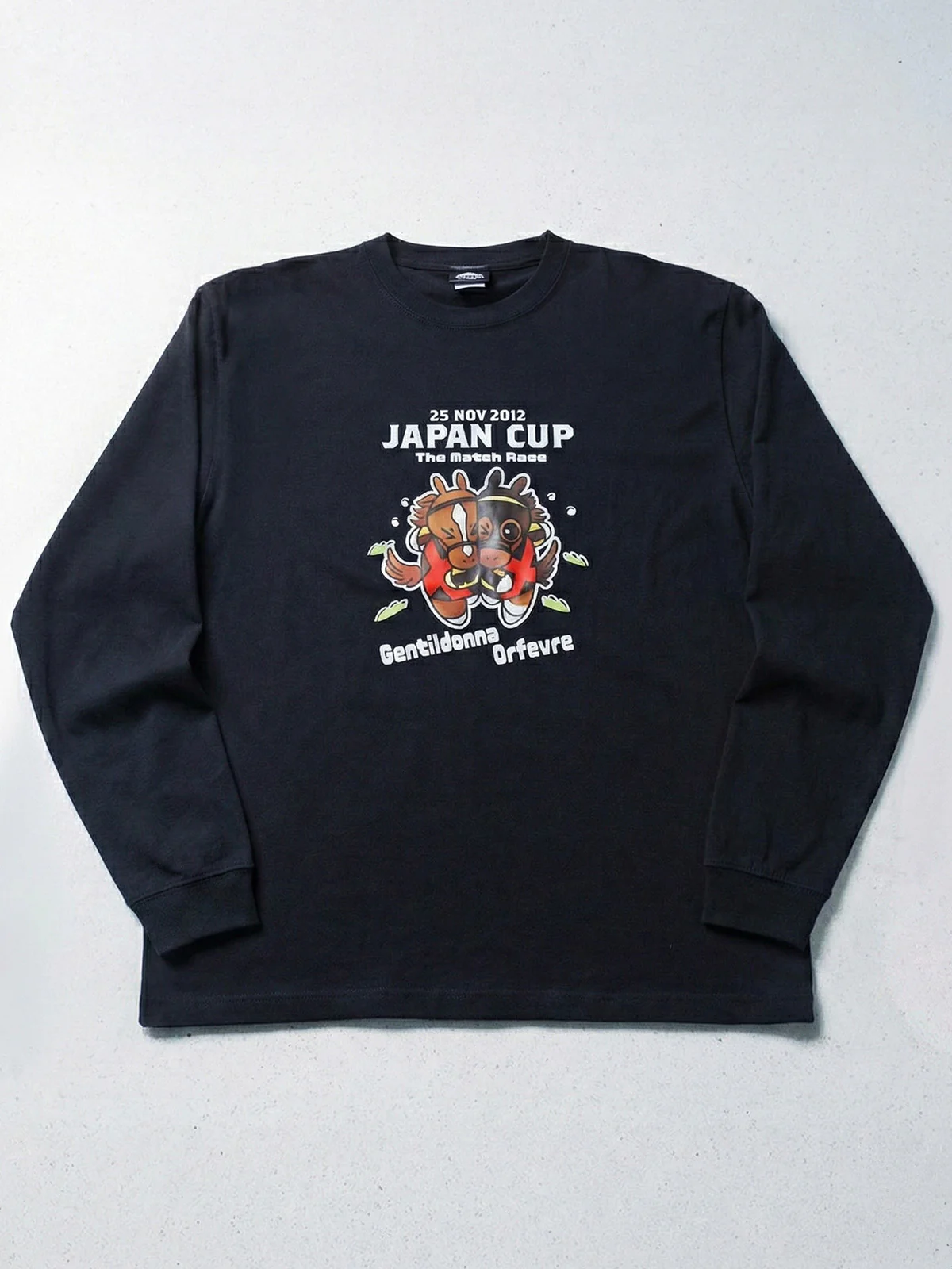 ジェンティルドンナvsオルフェーヴル・ロングTシャツ(黒) - Image 2