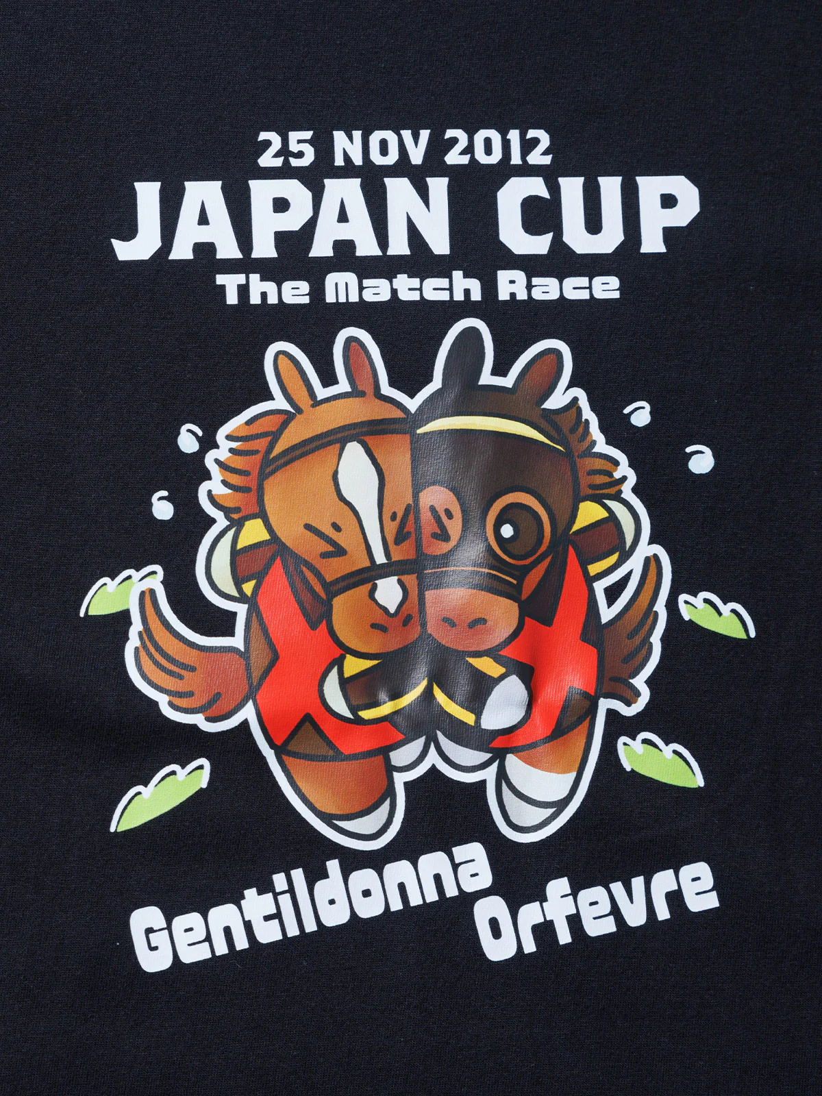 ジェンティルドンナvsオルフェーヴル・ロングTシャツ(黒) - Image 3