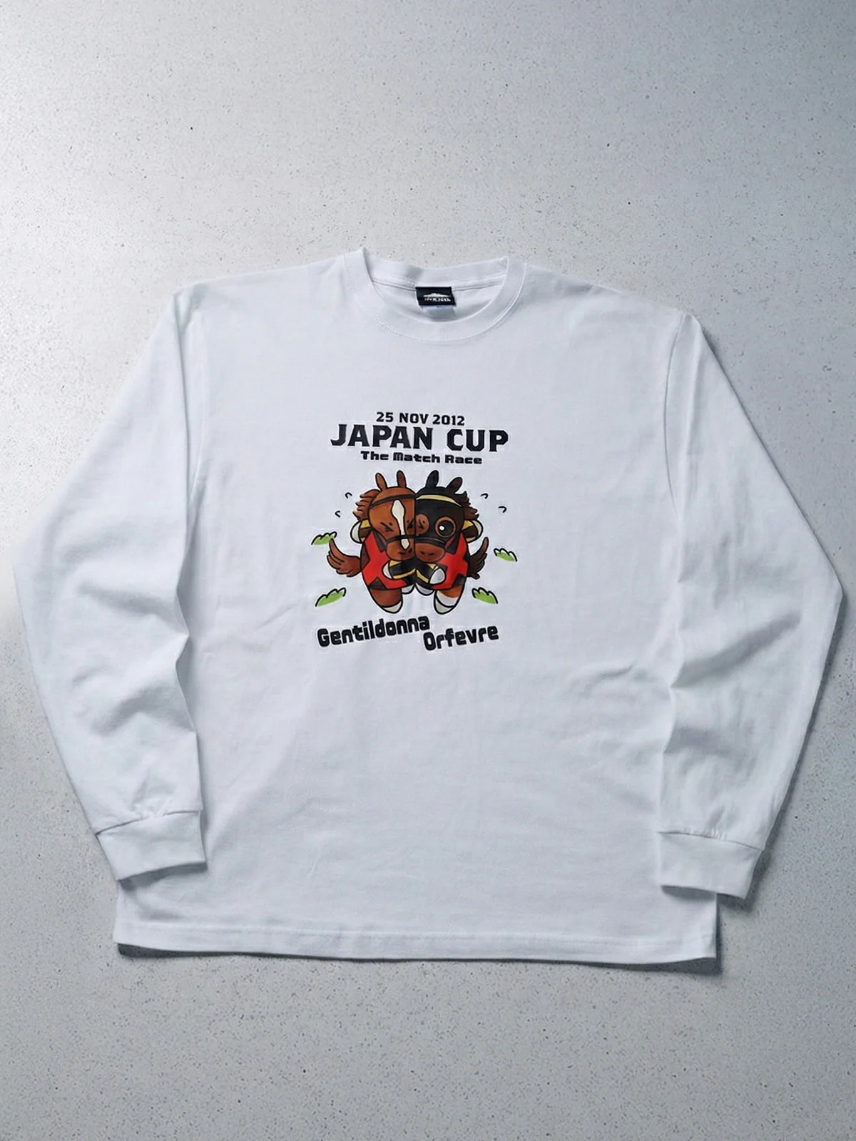 ジェンティルドンナvsオルフェーヴル・ロングTシャツ(白) - Image 2