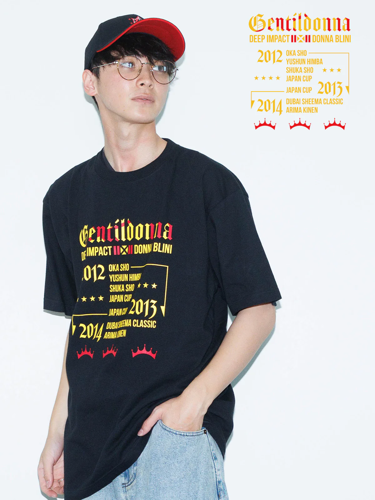 ジェンティルドンナ・Tシャツ(黒)