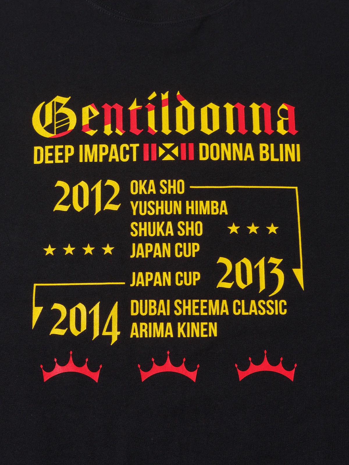 ジェンティルドンナ・Tシャツ(黒) - Image 5