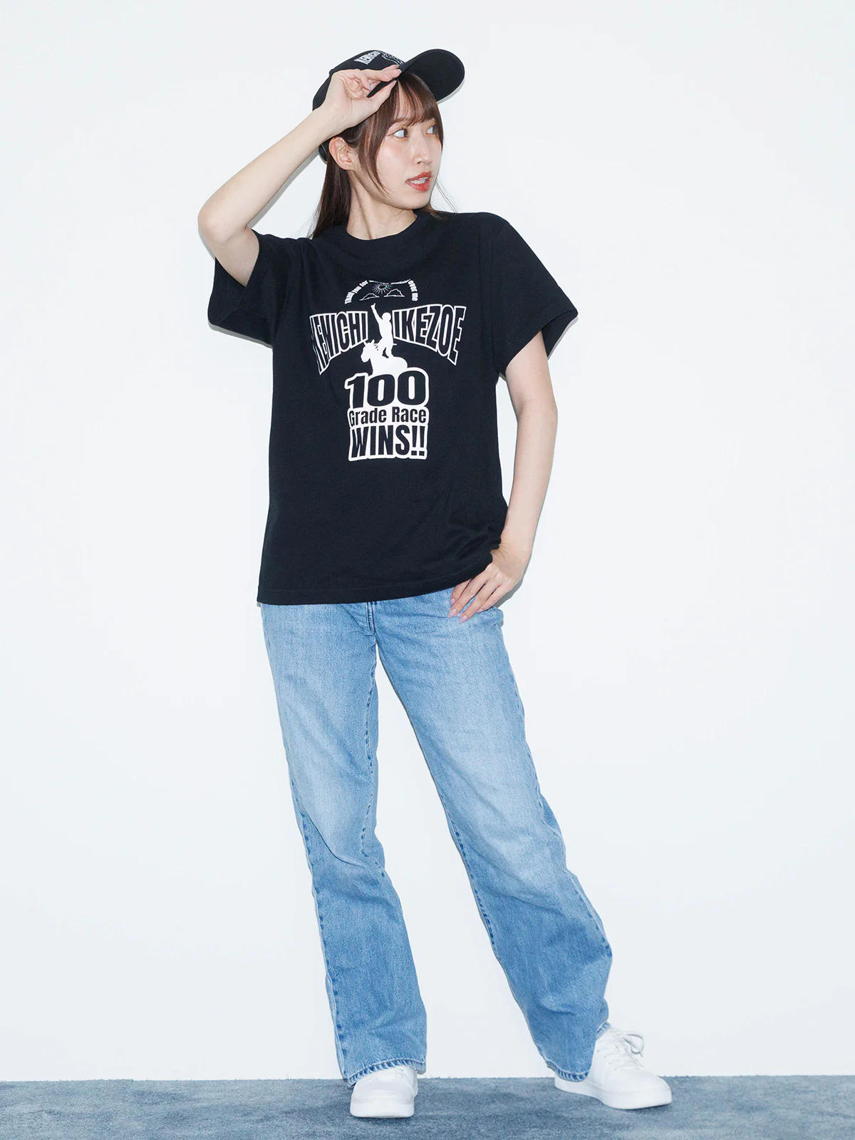 池添謙一騎手重賞100勝メモリアル・Tシャツ(黒) - Image 5