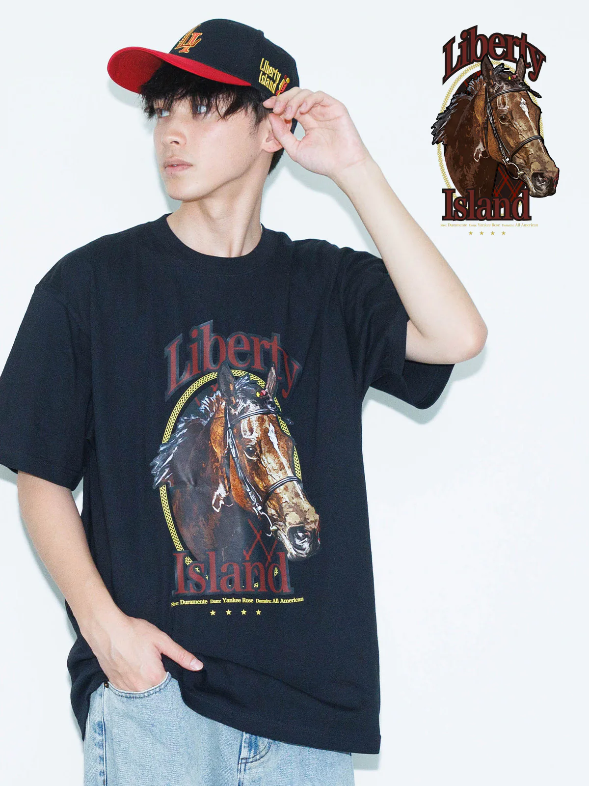 リバティアイランド・ポートレートTシャツ