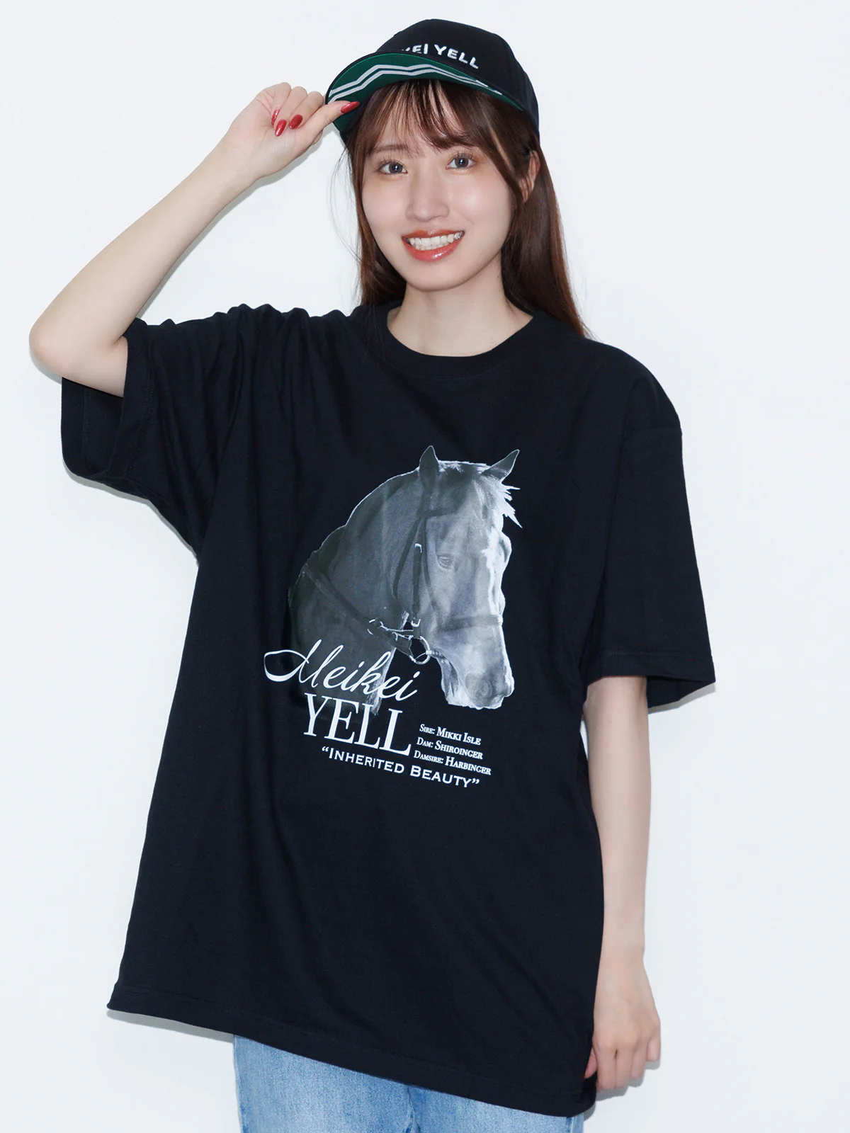 メイケイエール・素顔Tシャツ(黒) - Image 3