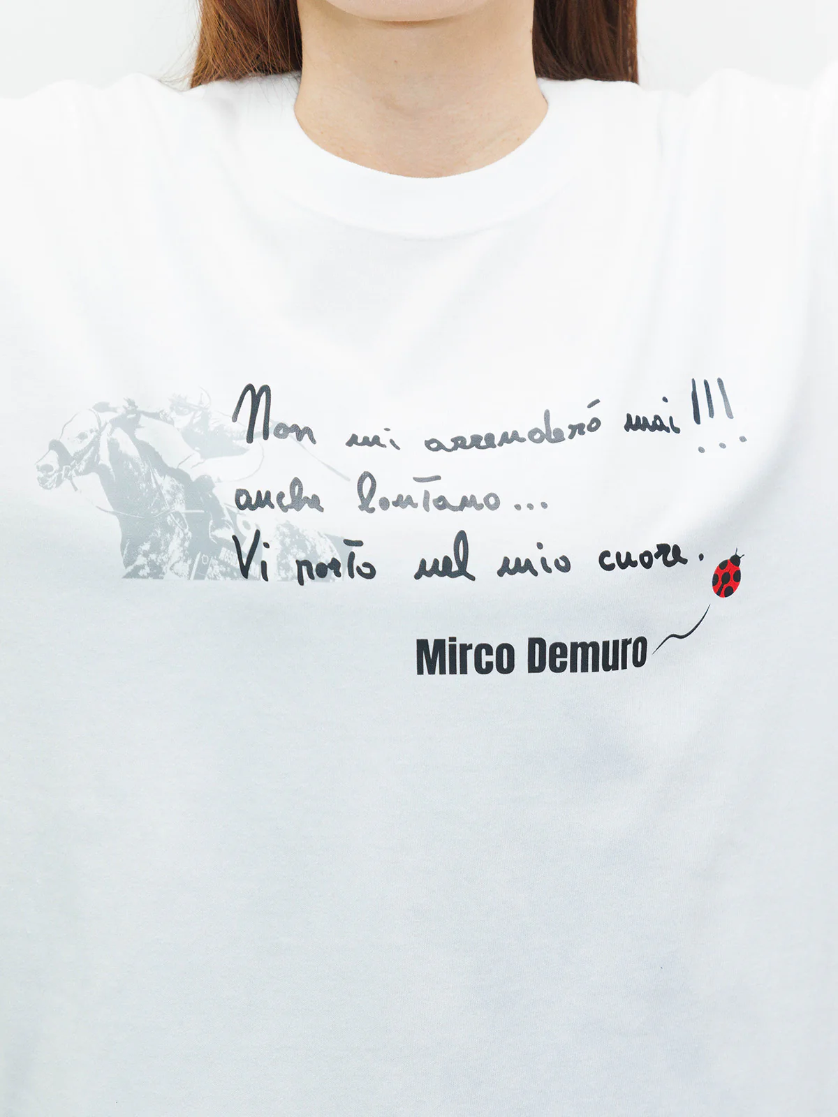Tシャツ(白)【M.デムーロ騎手公式応援グッズ】 - Image 6