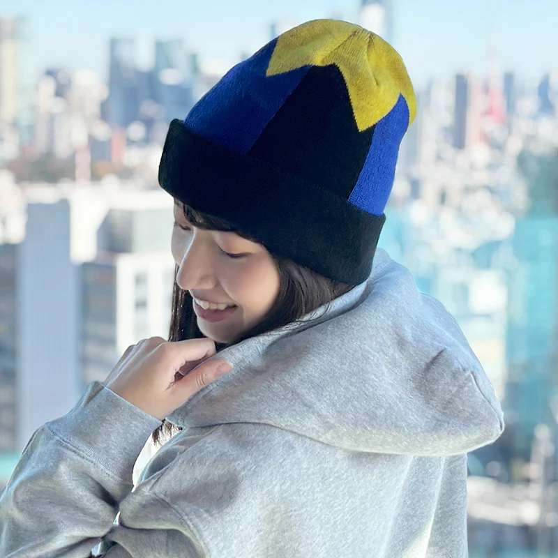 勝負服ニット帽(金子真人ホールディングス柄)