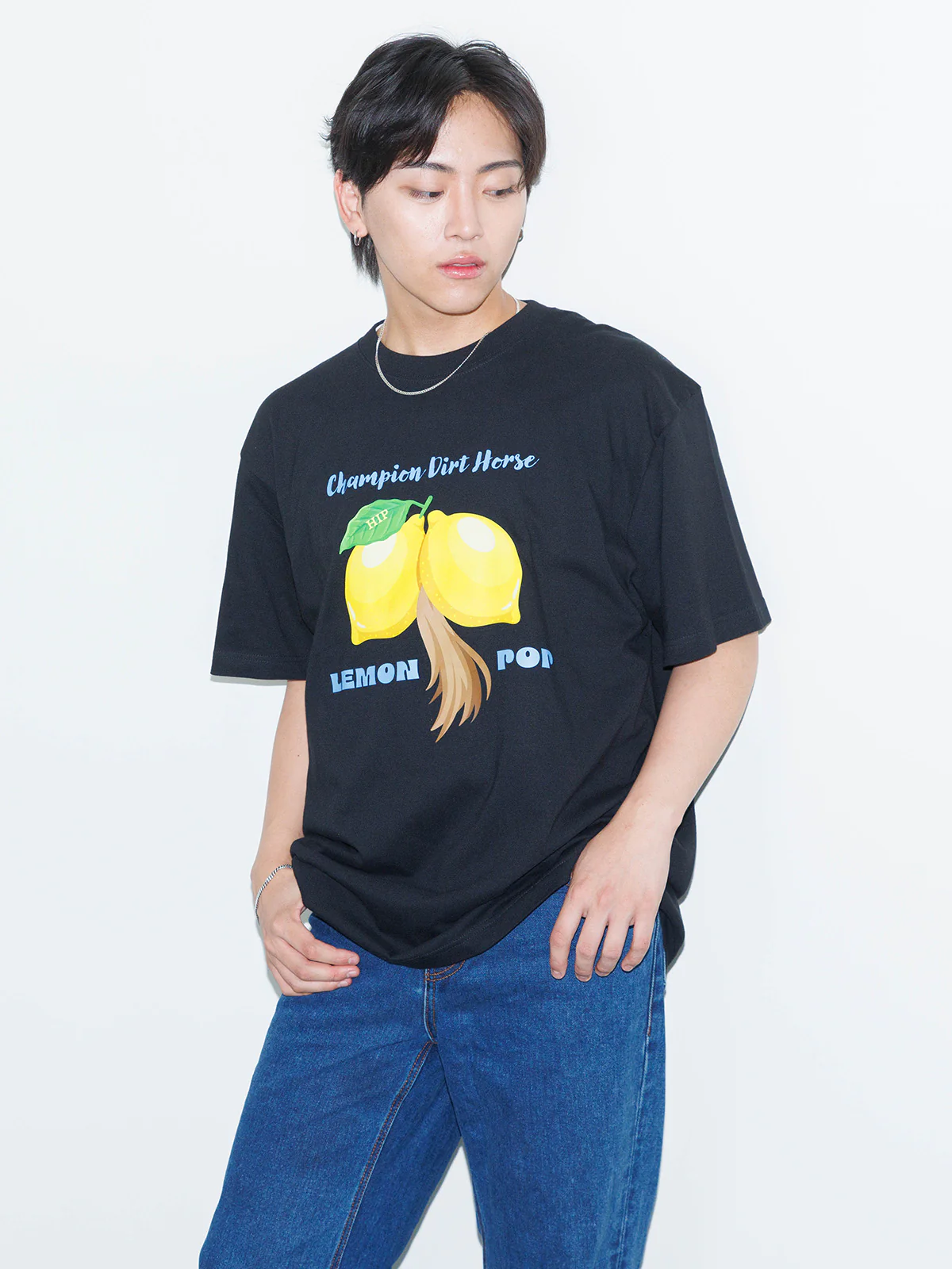 レモンポップ・TシャツA(黒) - Image 2
