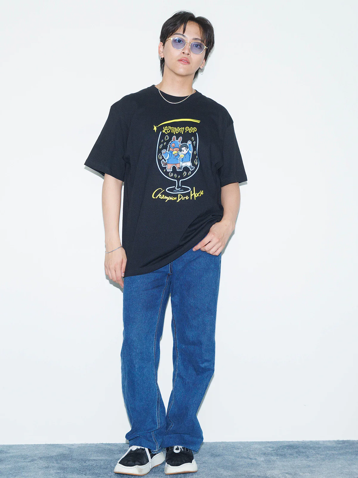 レモンポップ・TシャツB(黒) - Image 2