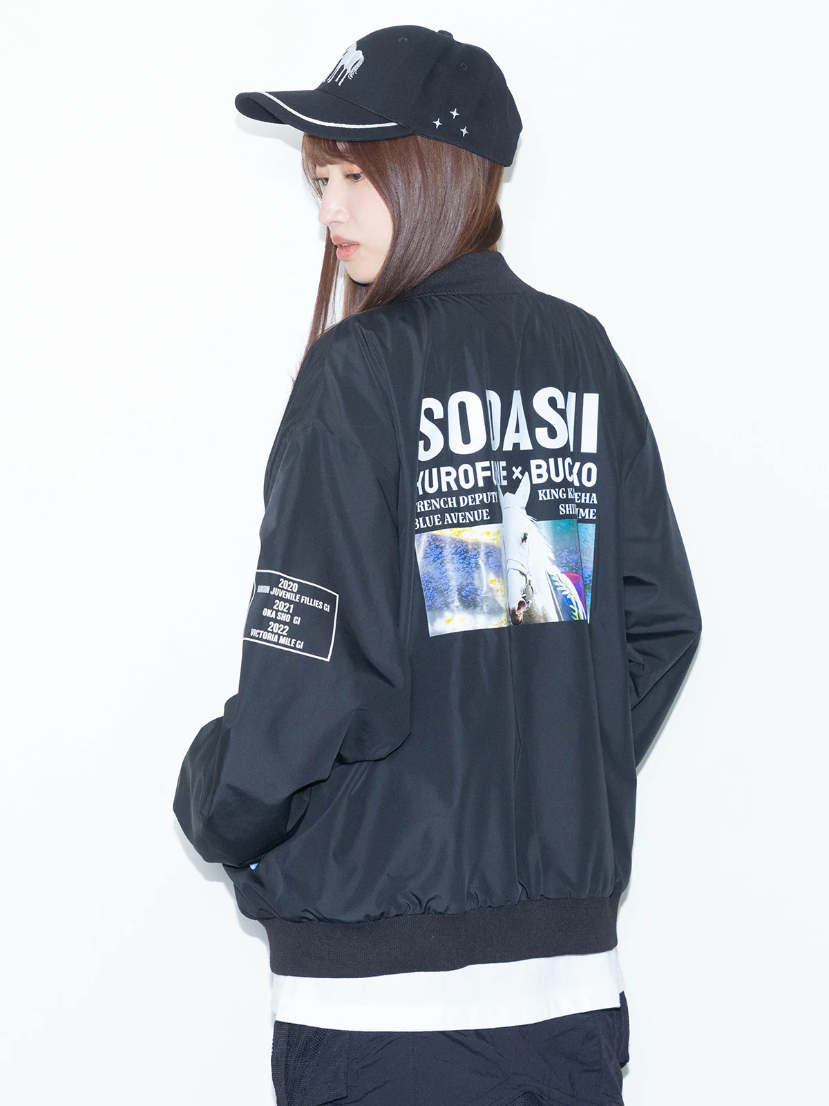 ソダシ・勝負服リバーシブルブルゾン(黒) - Image 3