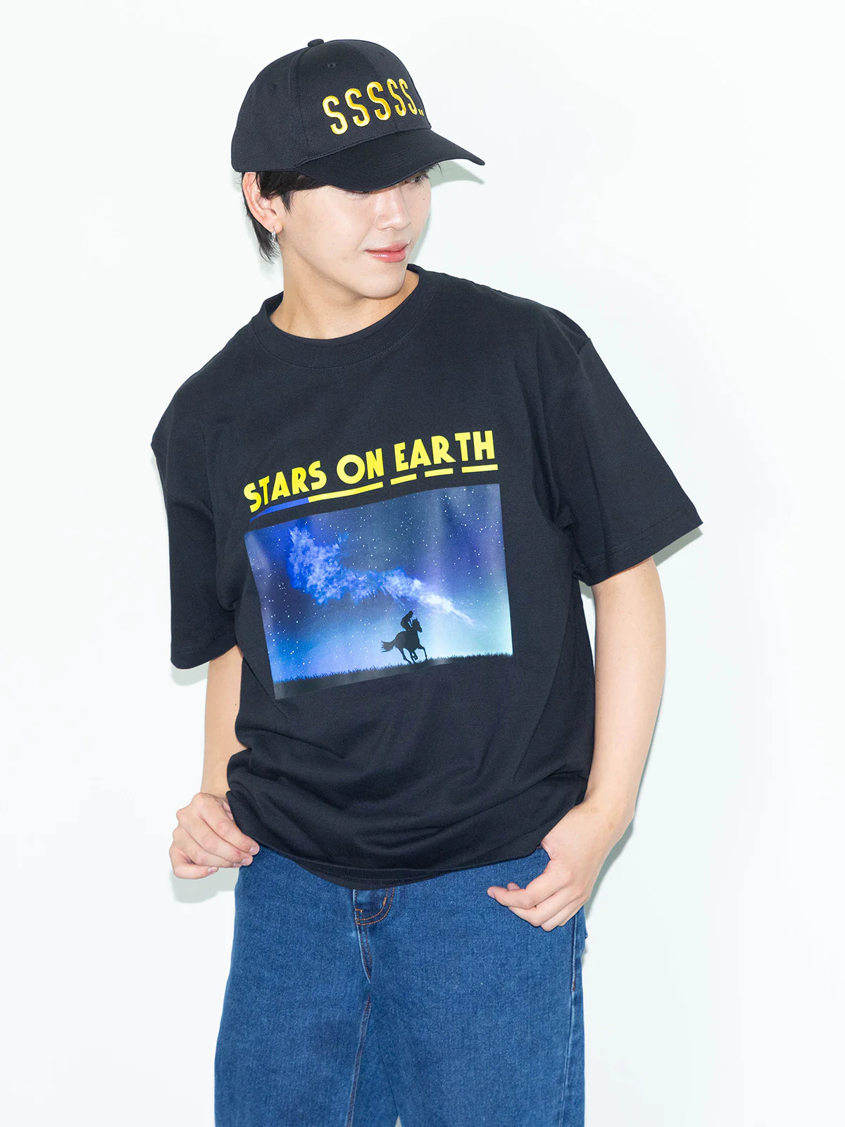 スターズオンアース・Tシャツ(黒) - Image 2