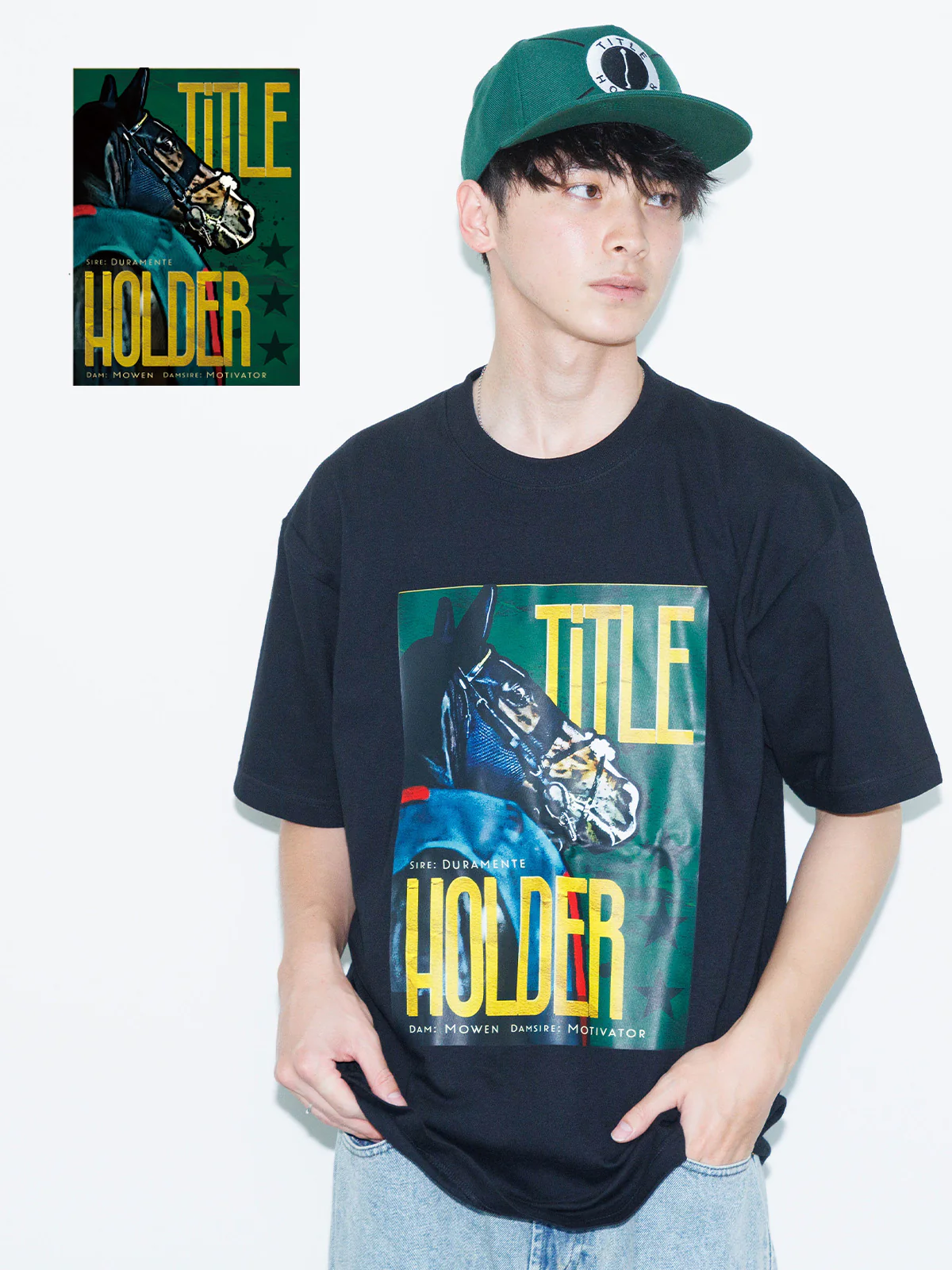 タイトルホルダー・ポートレートTシャツ