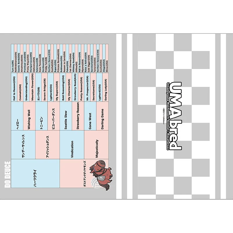 UMA血統表クリアファイル - Image 3
