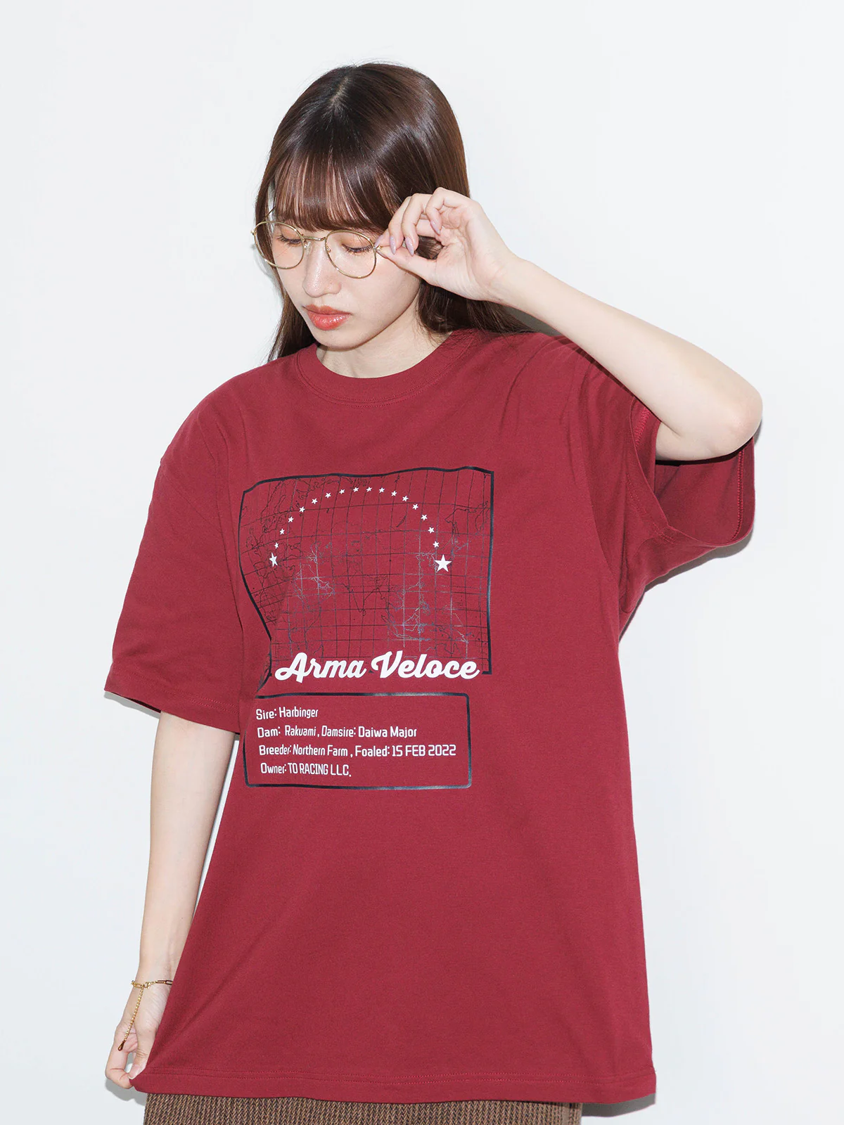 アルマヴェローチェ･Tシャツ(バーガンディ) - Image 3