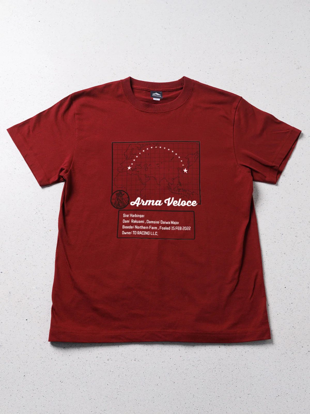 アルマヴェローチェ･Tシャツ(バーガンディ) - Image 5