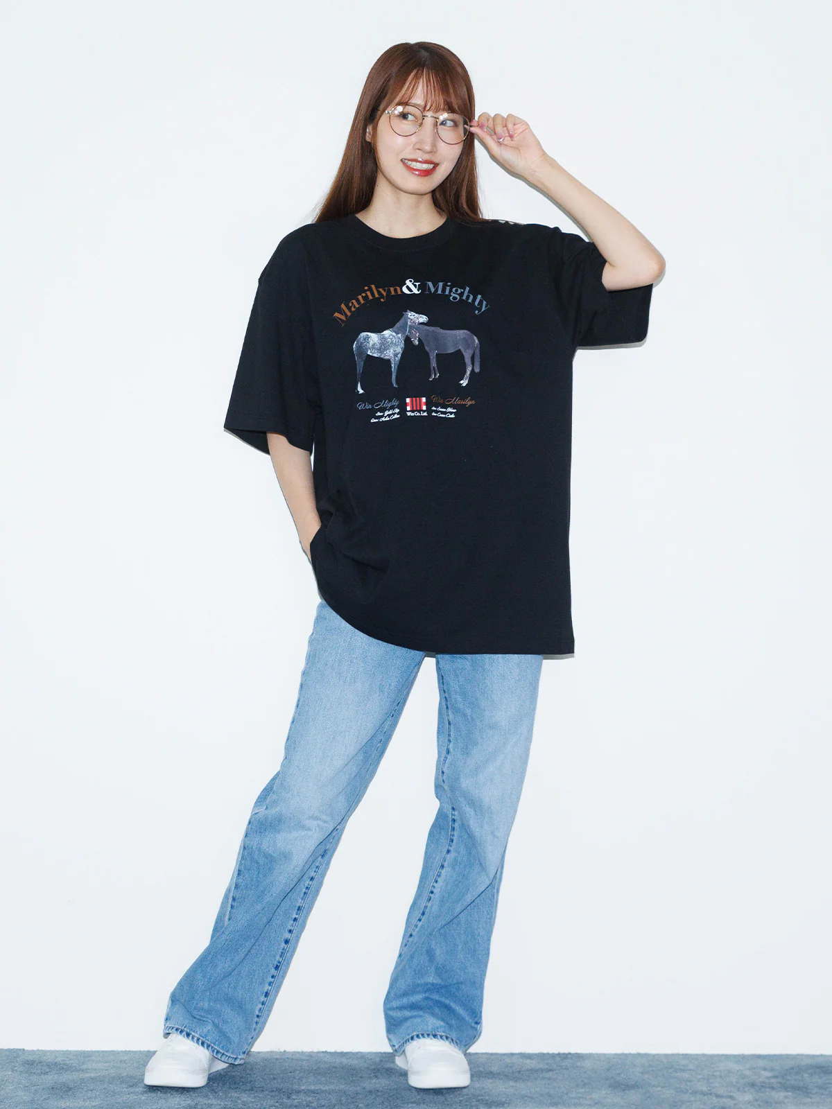 ウインマリリン&ウインマイティー・Tシャツ(黒) - Image 2